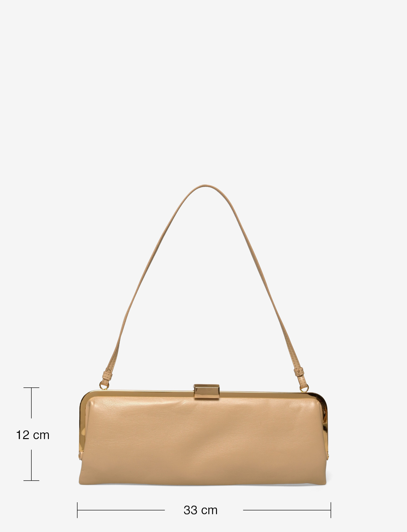 Mango - Metallic clutch handbag - laveste priser - yellow - 4