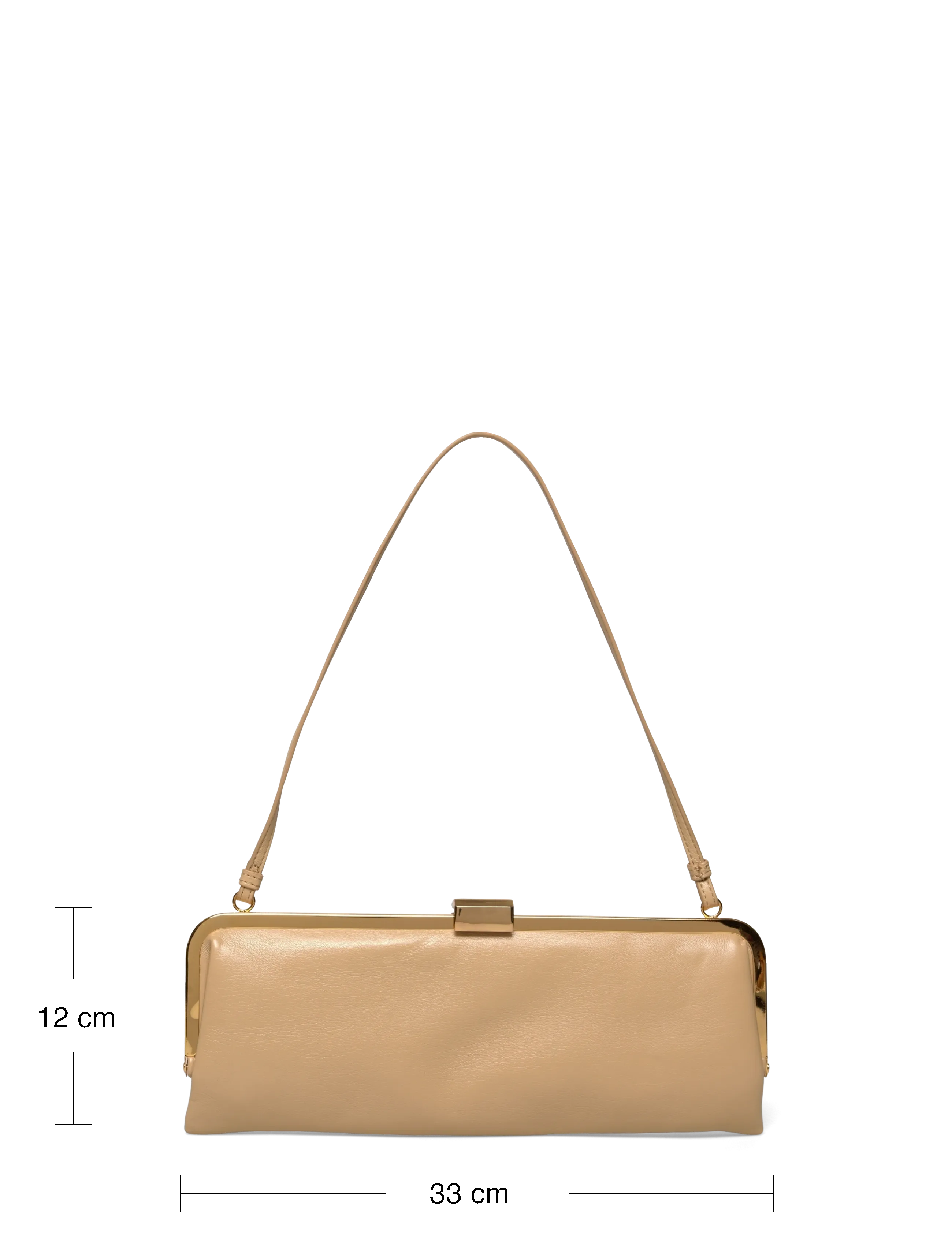 Mango - Metallic clutch handbag - festmode zu outlet-preisen - yellow - 4