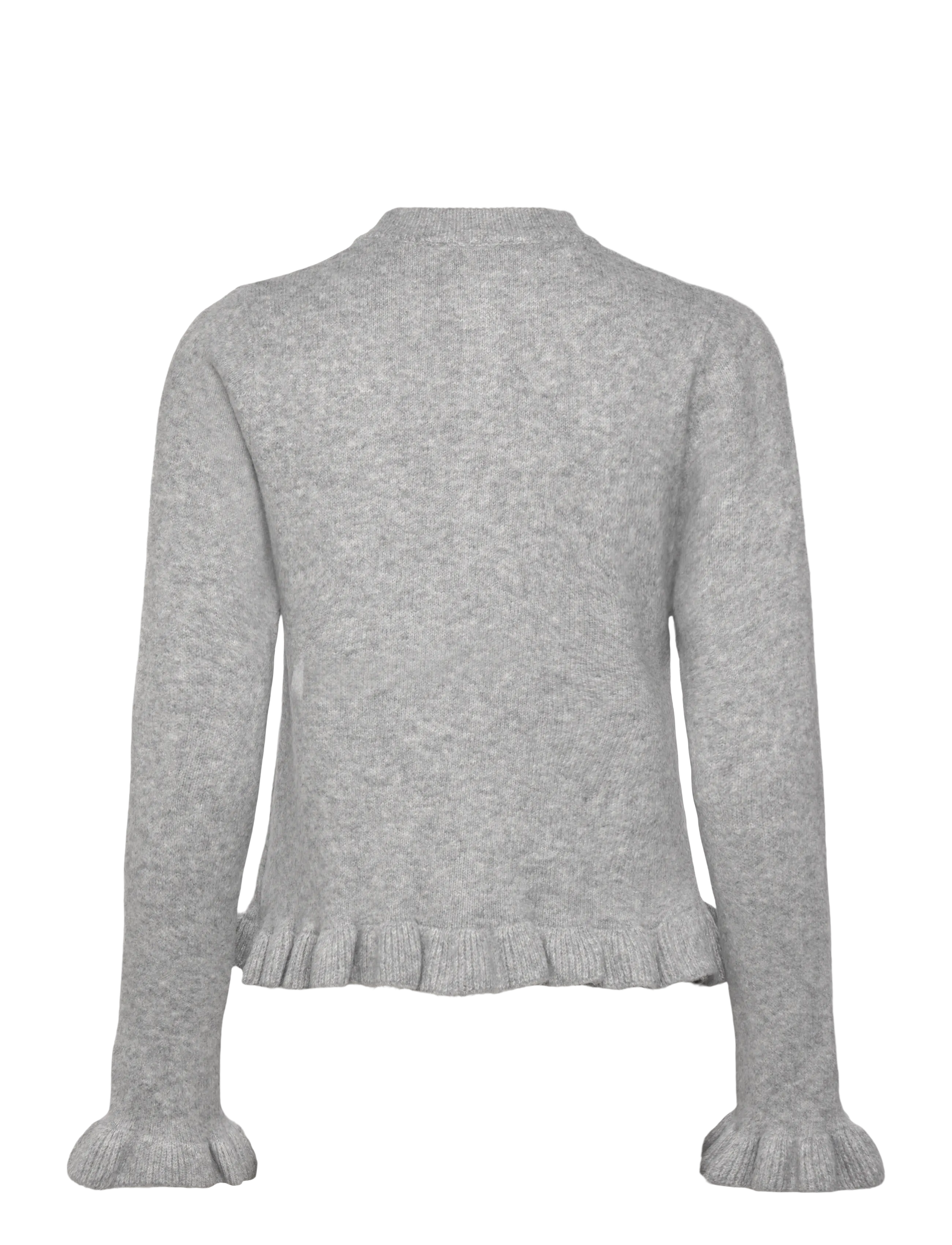 Mango - Ruffle  knit cardigan - madalaimad hinnad - medium grey - 2