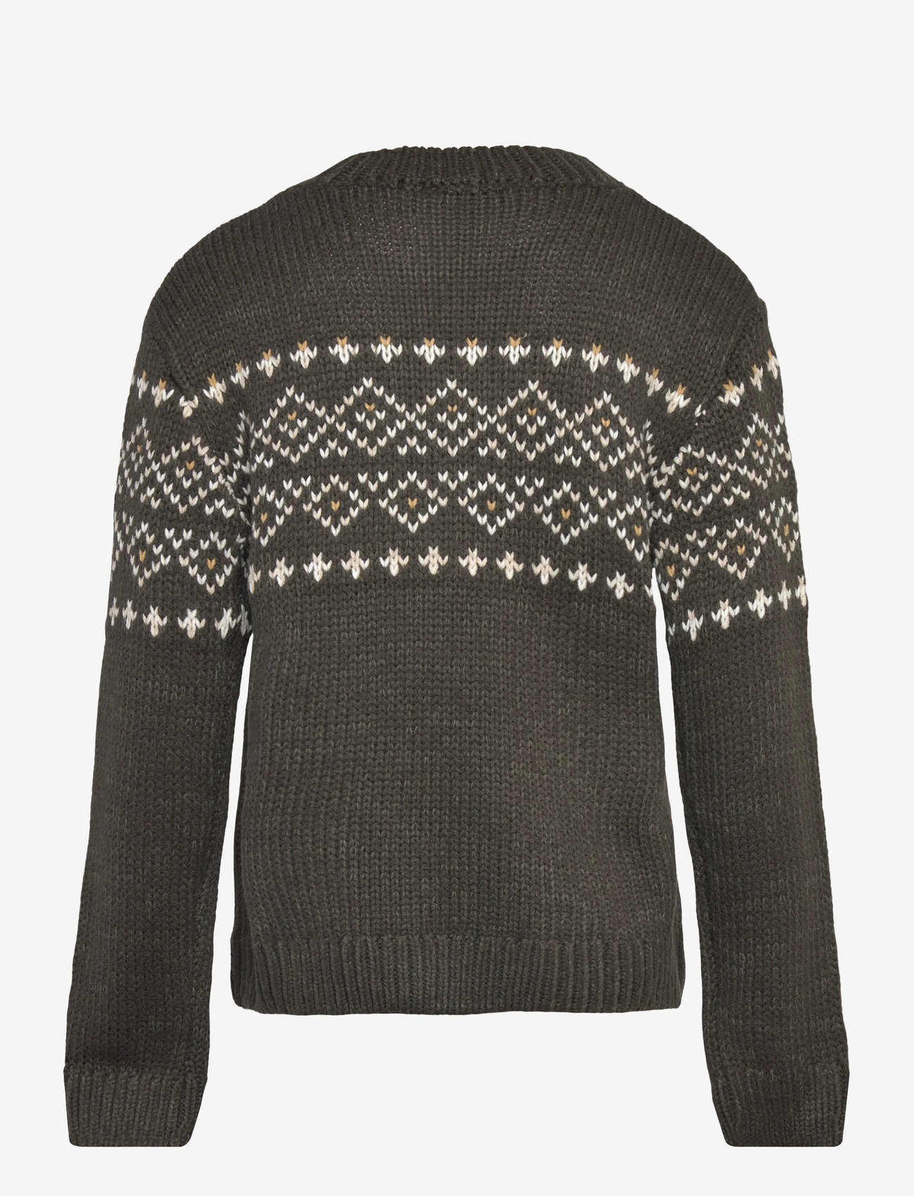 Mango - Jacquard knitted sweater - trøjer - dark green - 1