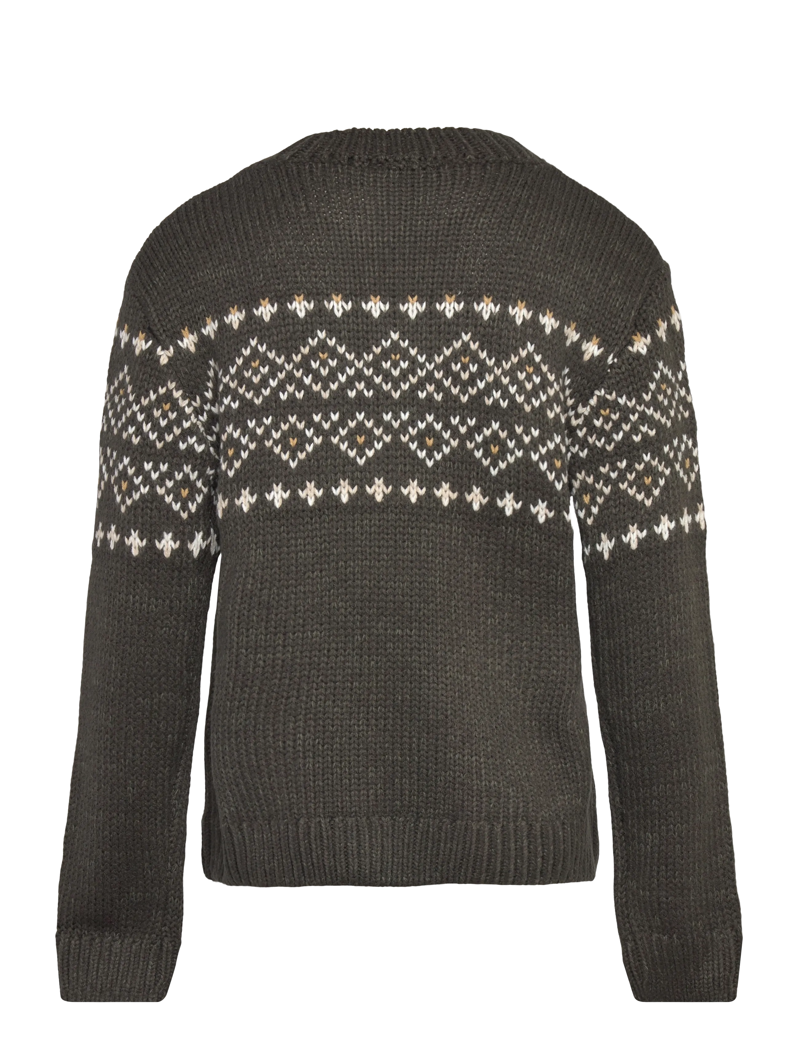Mango - Jacquard knitted sweater - trøjer - dark green - 1