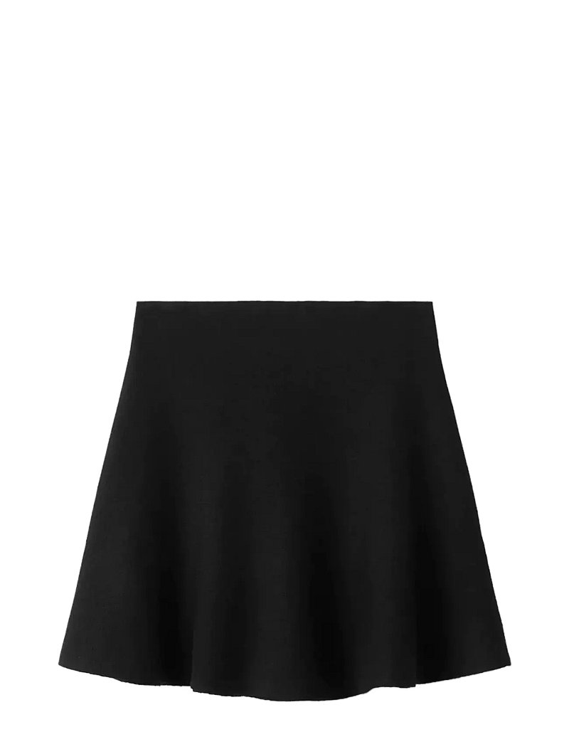 Mango - Flared knitted skirt - korta kjolar - black - 1