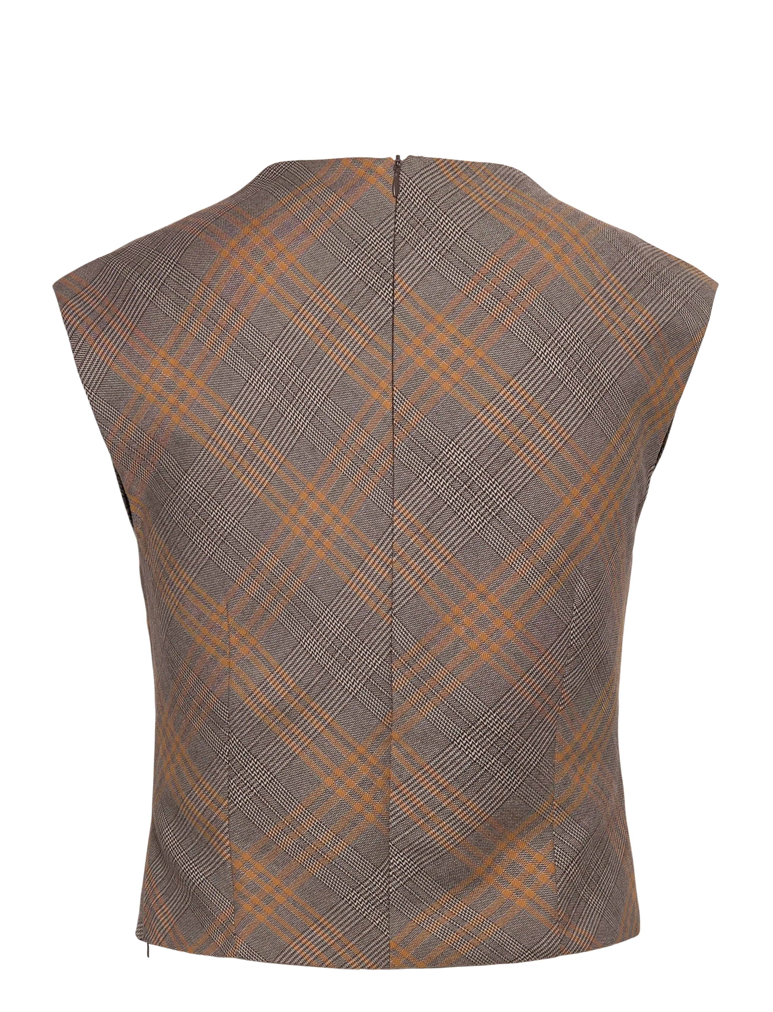 Mango - Fitted check top - lowest prices - brown - 2
