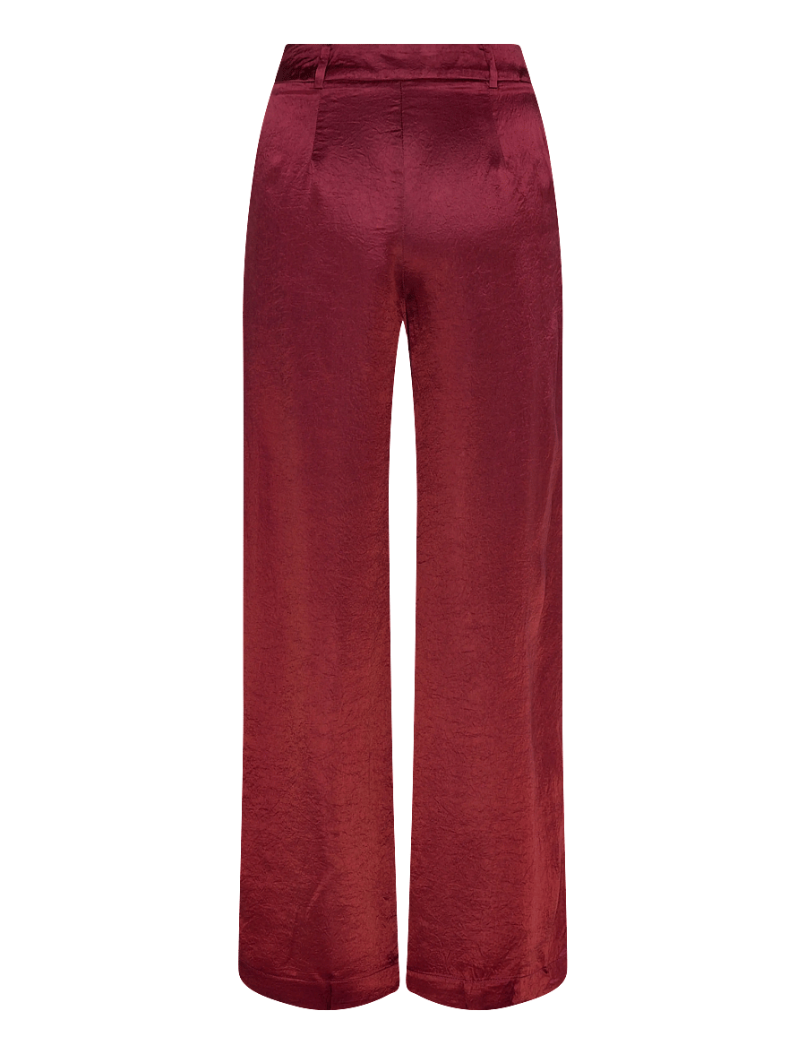 Mango - Satin wide leg trousers - vida byxor - rust - copper - 2