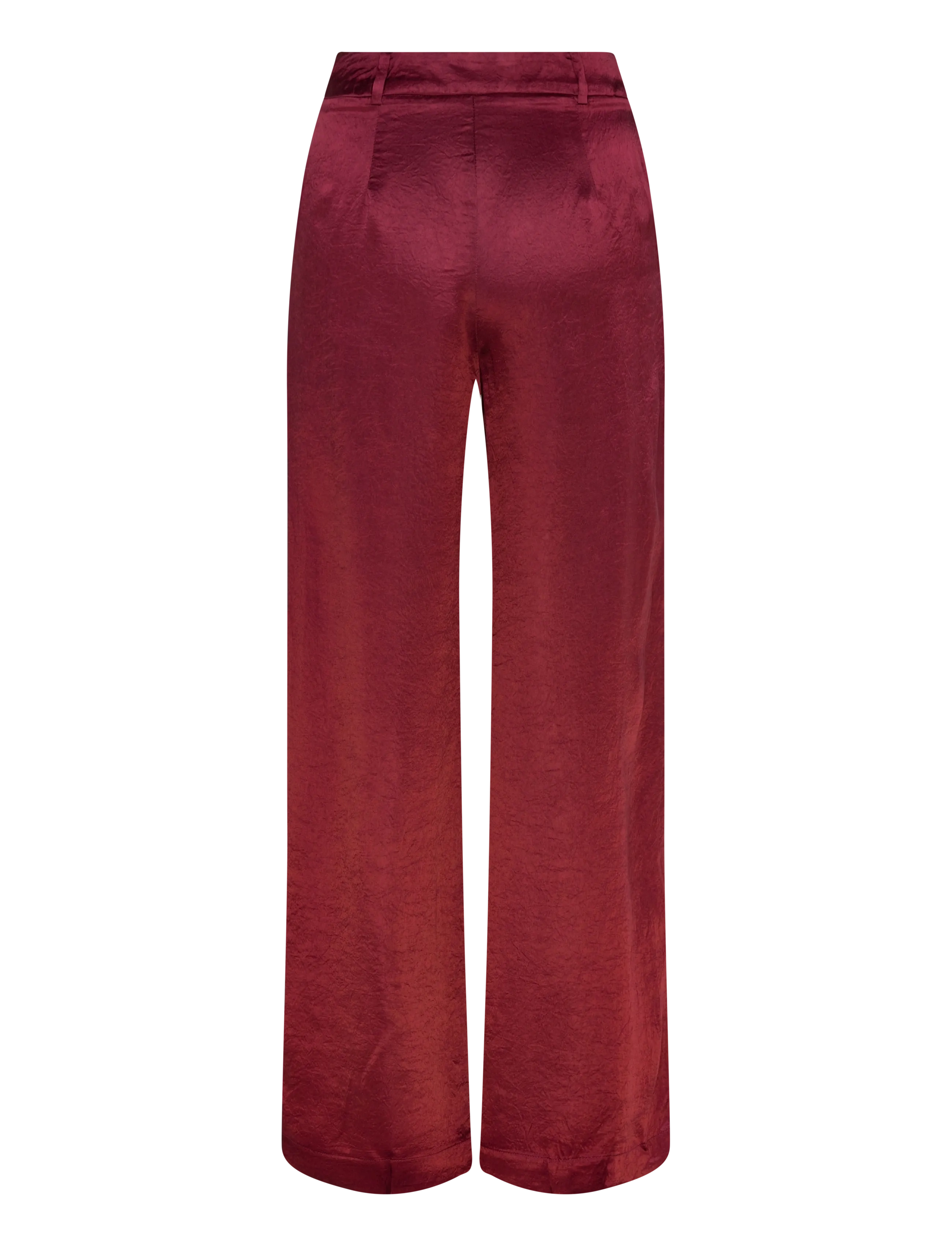 Mango - Satin wide leg trousers - leveälahkeiset housut - rust - copper - 2