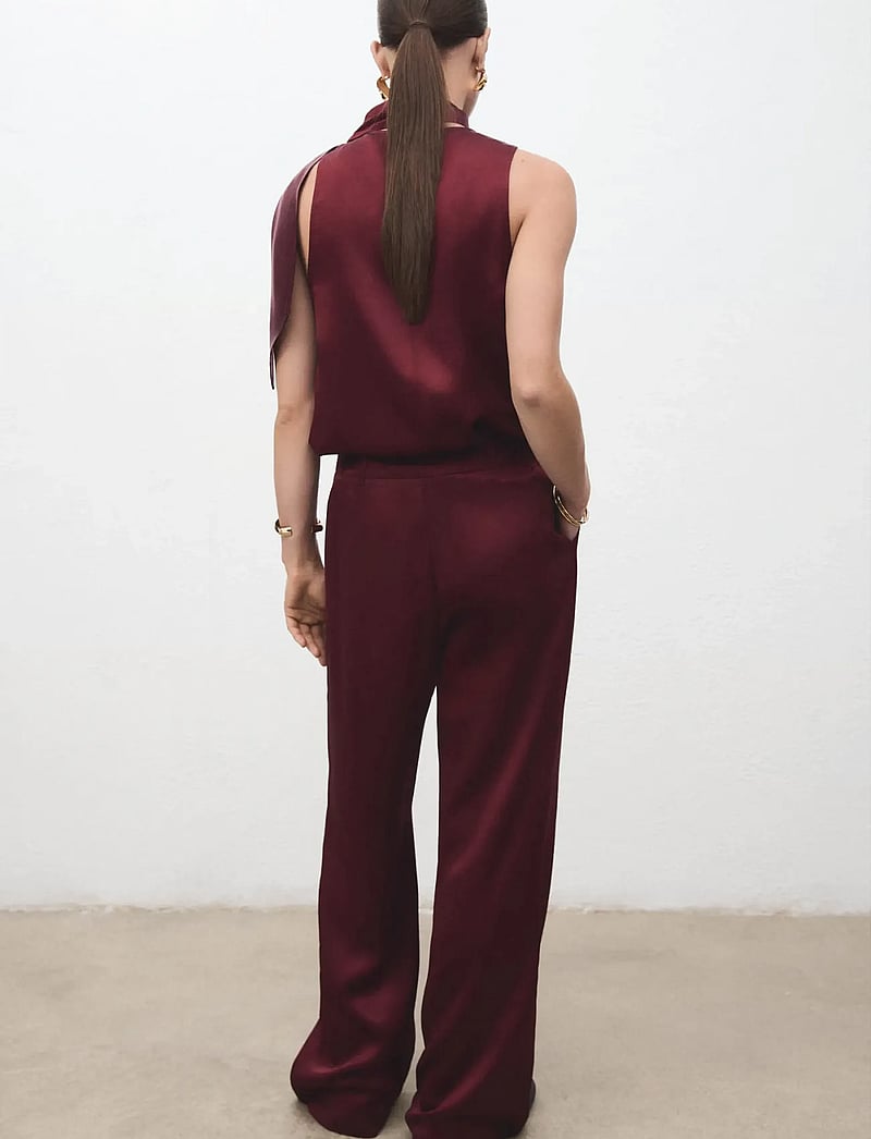 Mango - Satin wide leg trousers - hosen mit weitem bein - rust - copper - 3