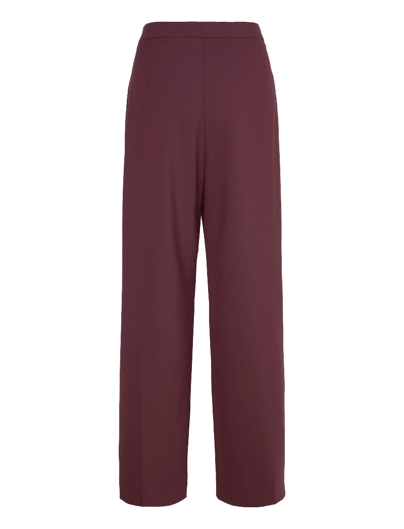 Mango - Pleated wide leg trousers - hosen mit weitem bein - dark red - 2