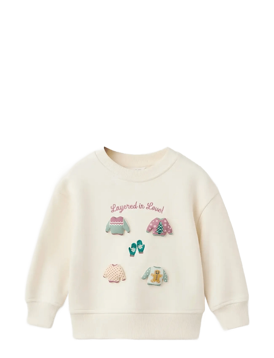 Mango - Patch sweatshirt - sweatshirts - light beige - 1