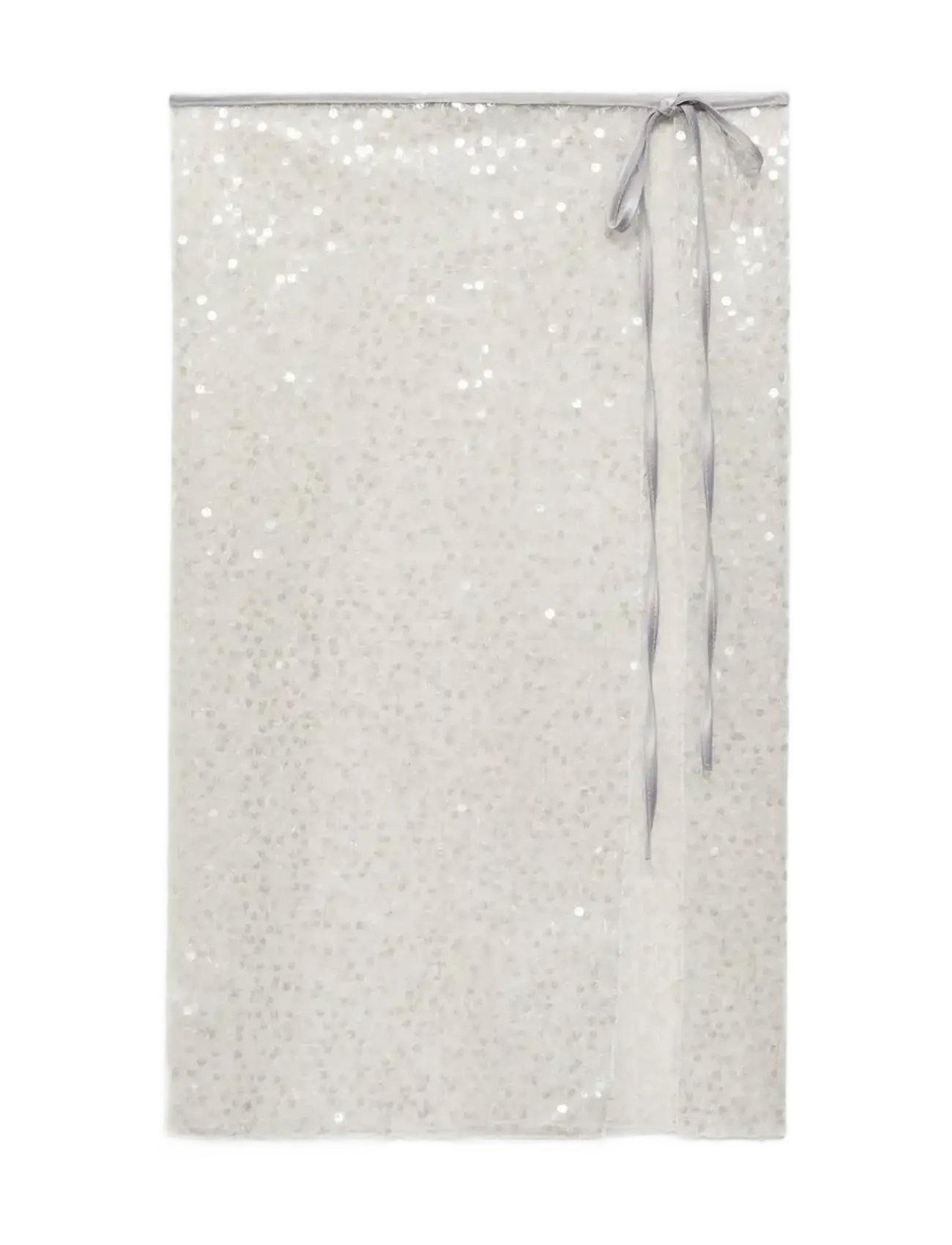 Sequin beach wrap - NATURAL WHITE