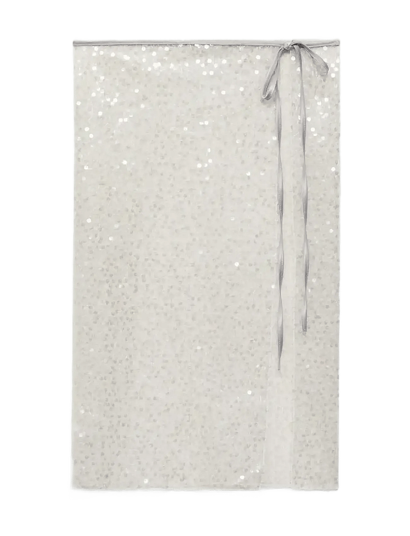 Mango - Sequin beach wrap - strandkläder - natural white - 1