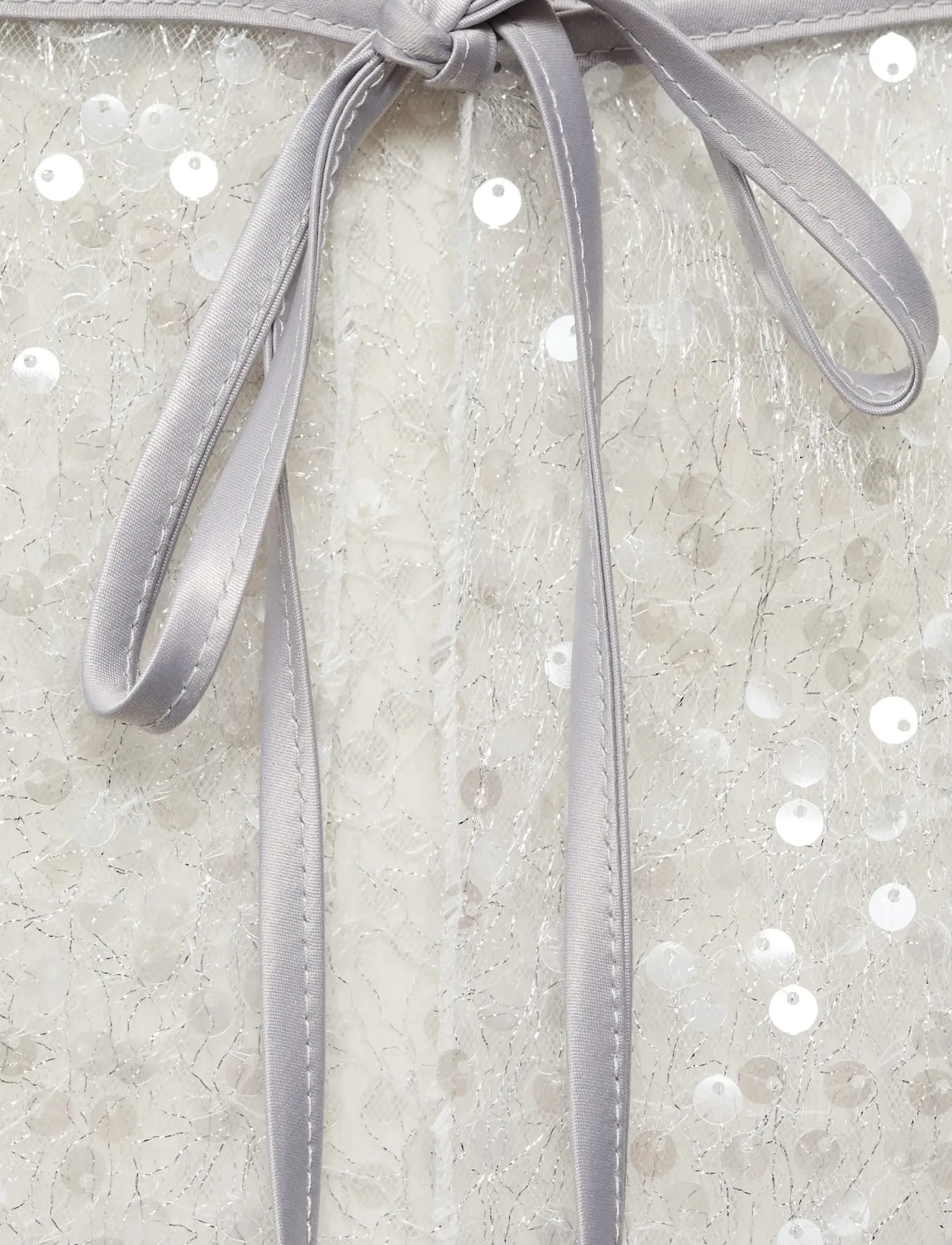 Mango Sequin beach wrap - Badkläder - NATURAL WHITE / silver