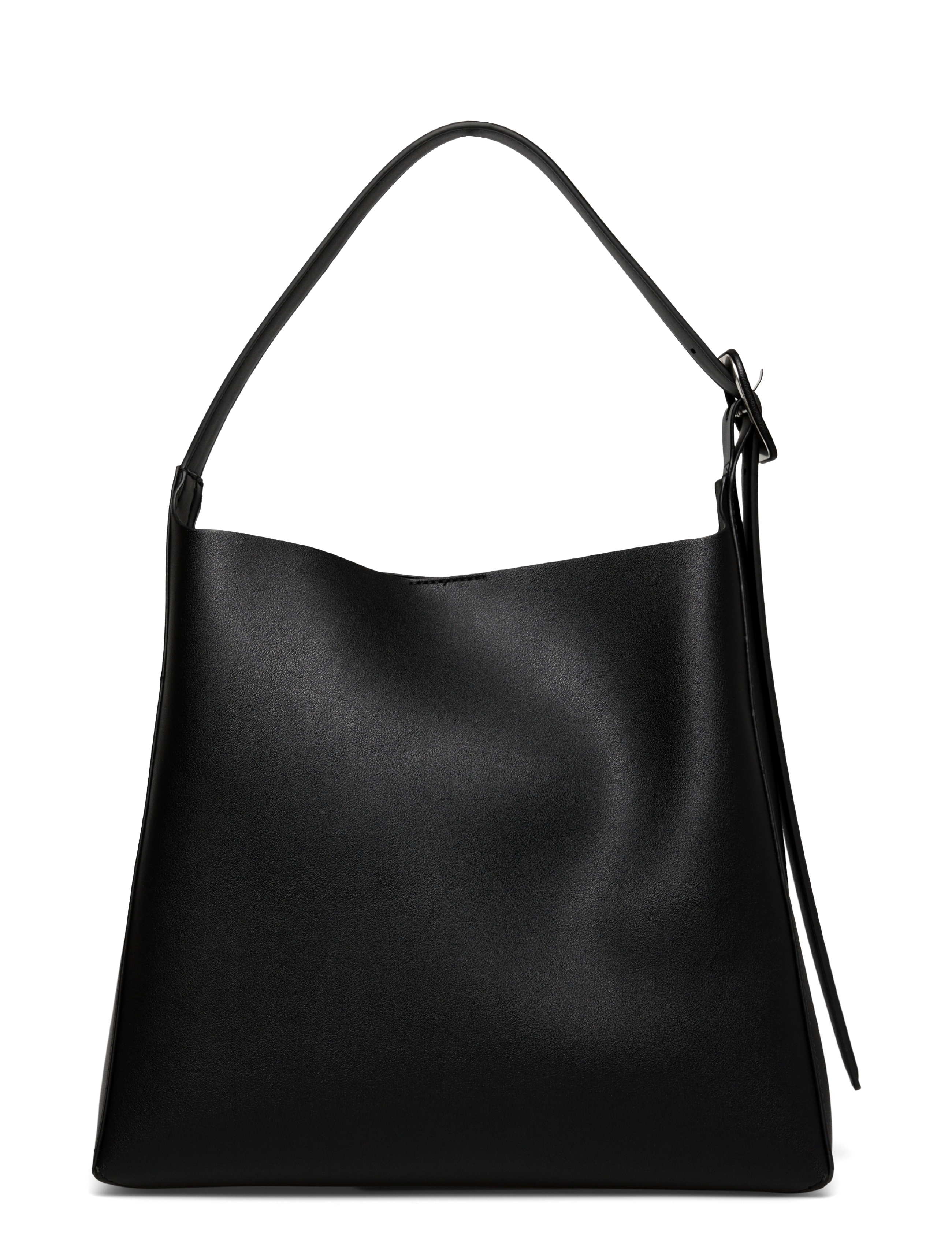 Mango - Bucket bag with buckle - black - 2