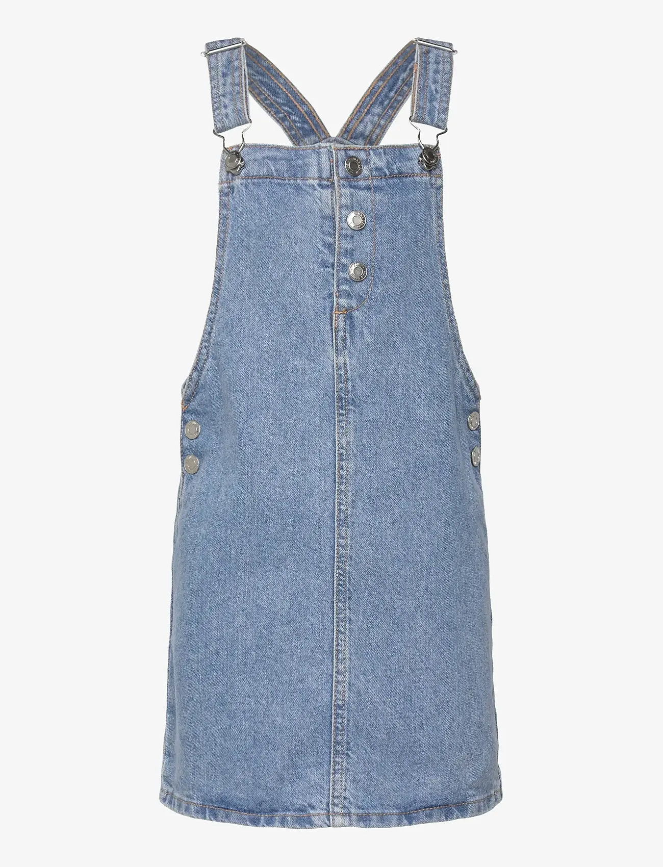 Mango - Short denim pinafore - latzkleid - open blue - 0