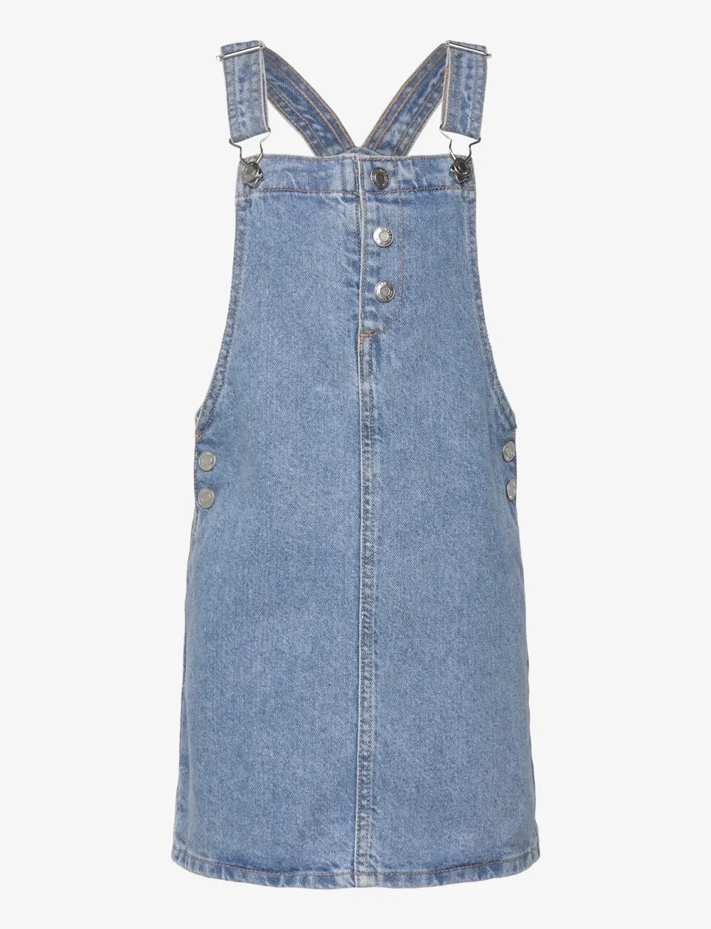 Mango - Short denim pinafore - overallkjoler - open blue - 0