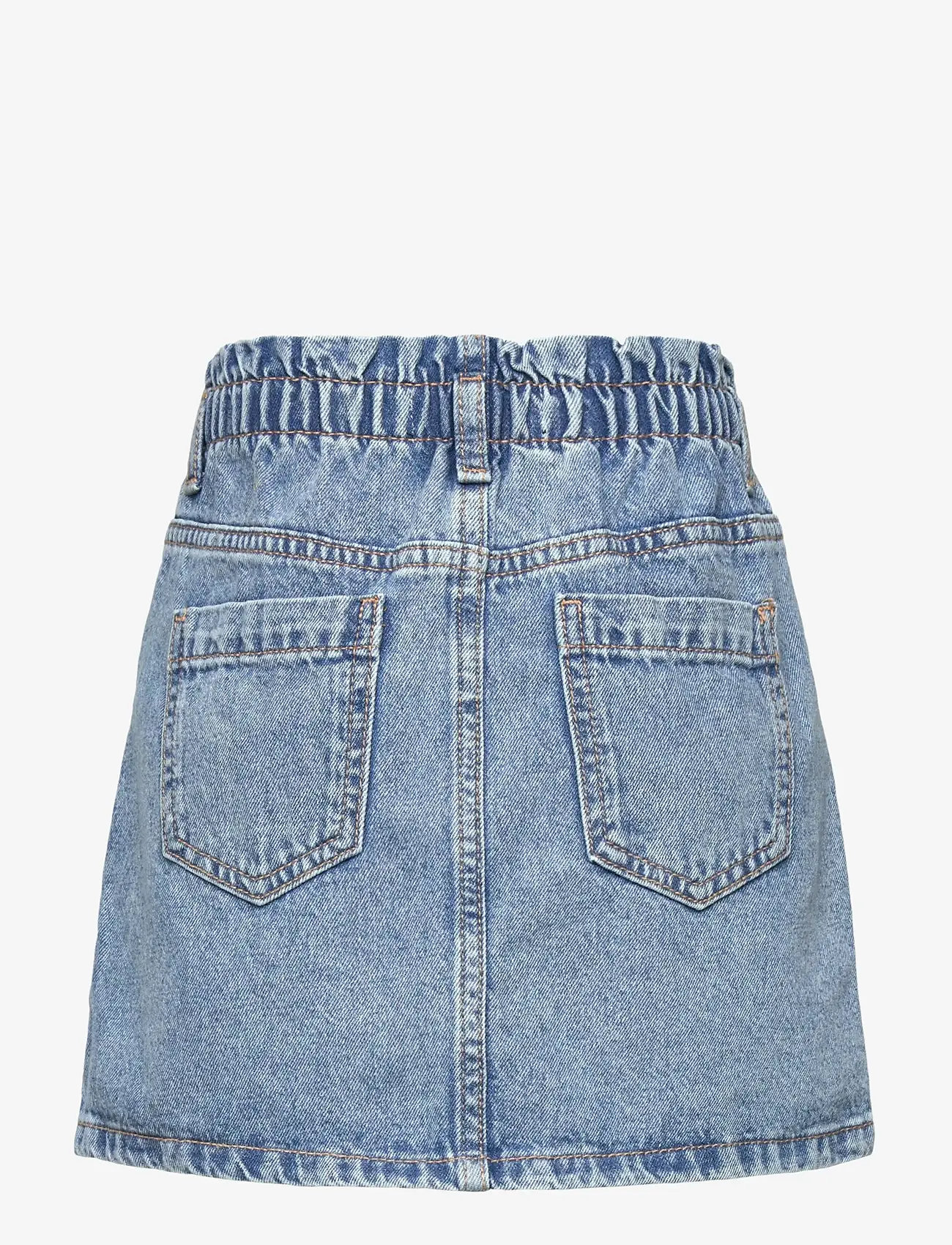 Mango - Denim paperbag skirt - jeanskjolar - open blue - 2