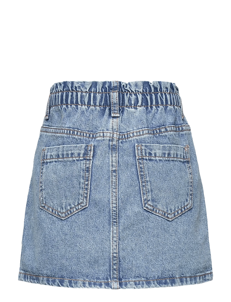 Mango - Denim paperbag skirt - jeanskjolar - open blue - 2