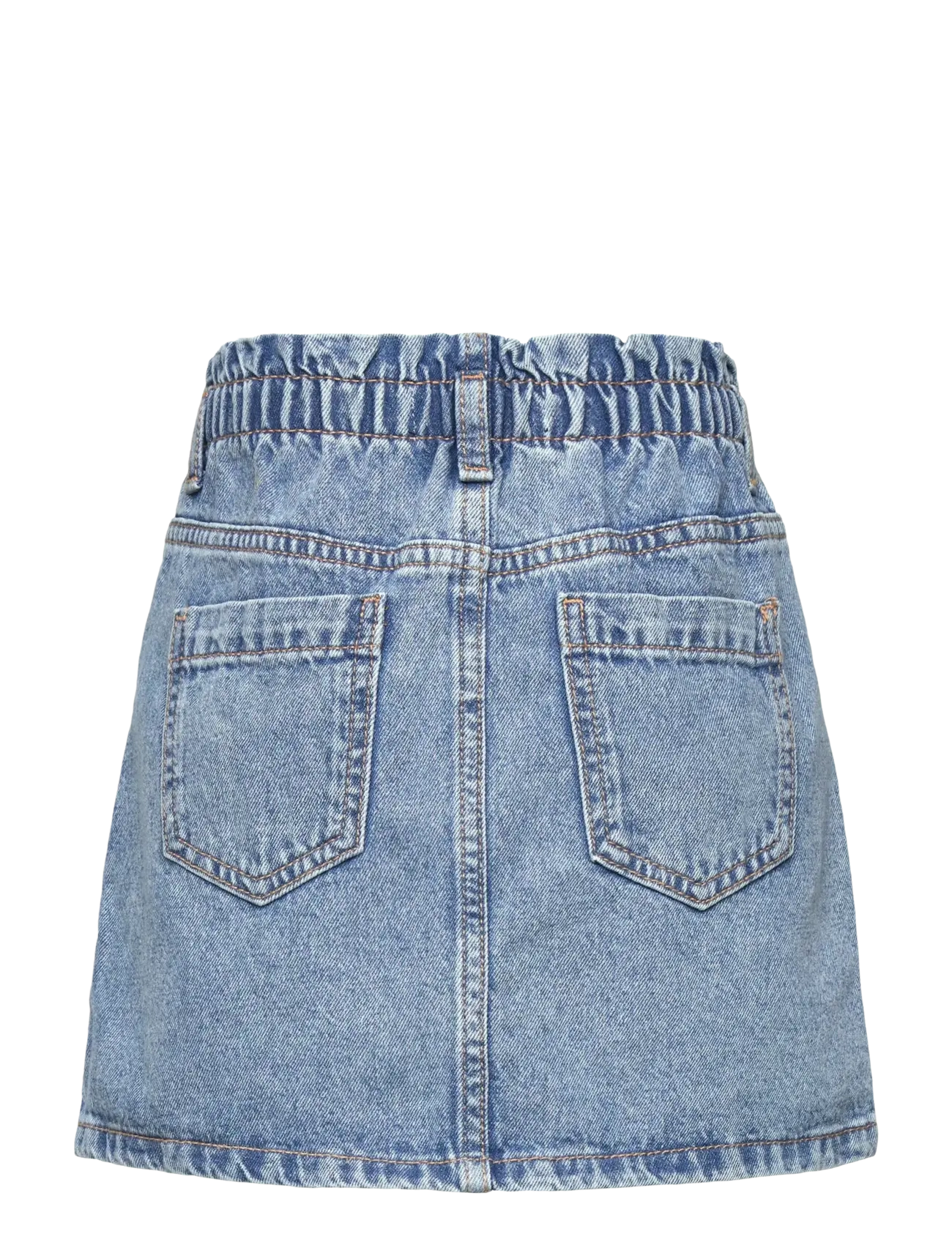 Mango - Denim paperbag skirt - open blue - 2
