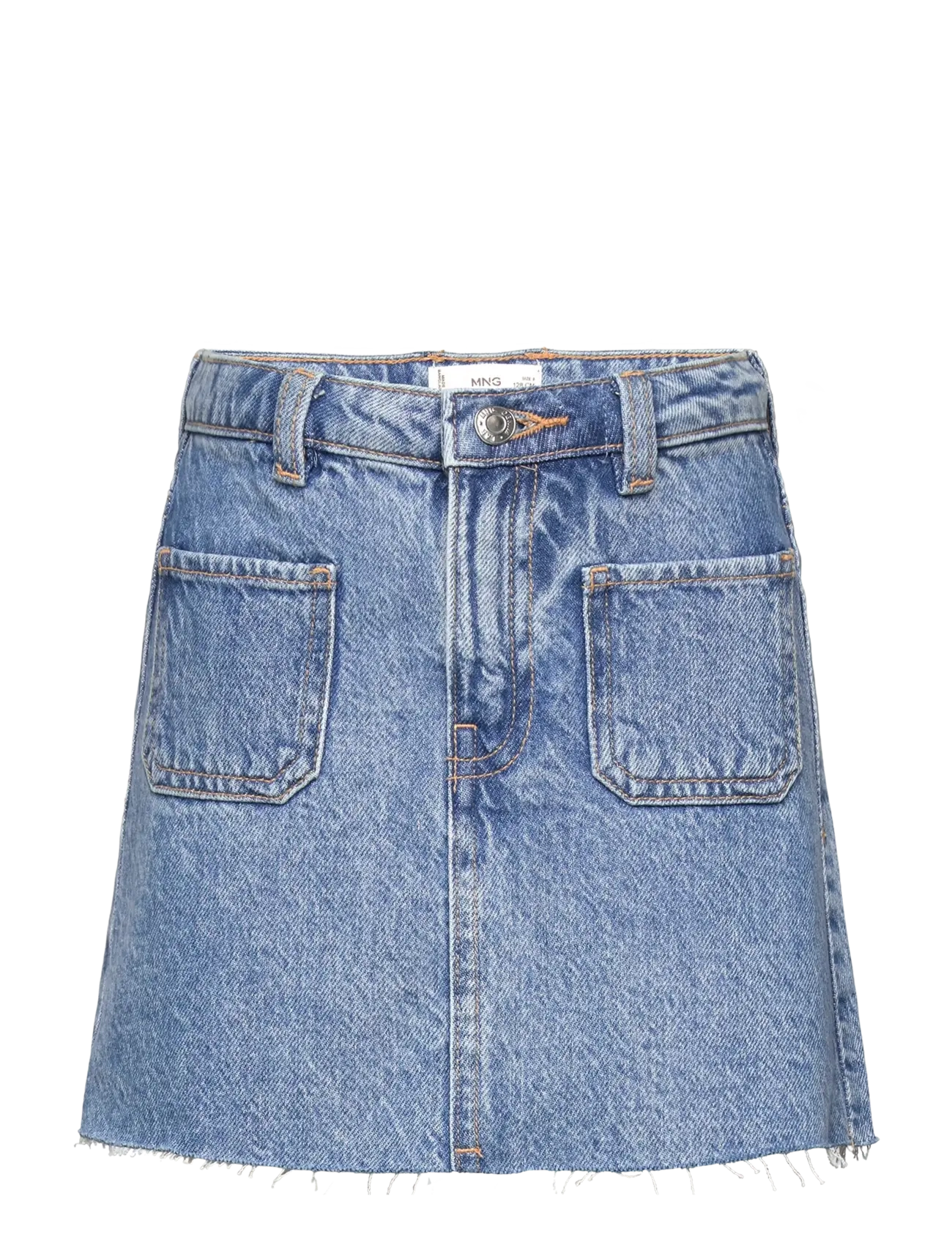 Mango Denim short skirt - Nederdele - OPEN BLUE / blue