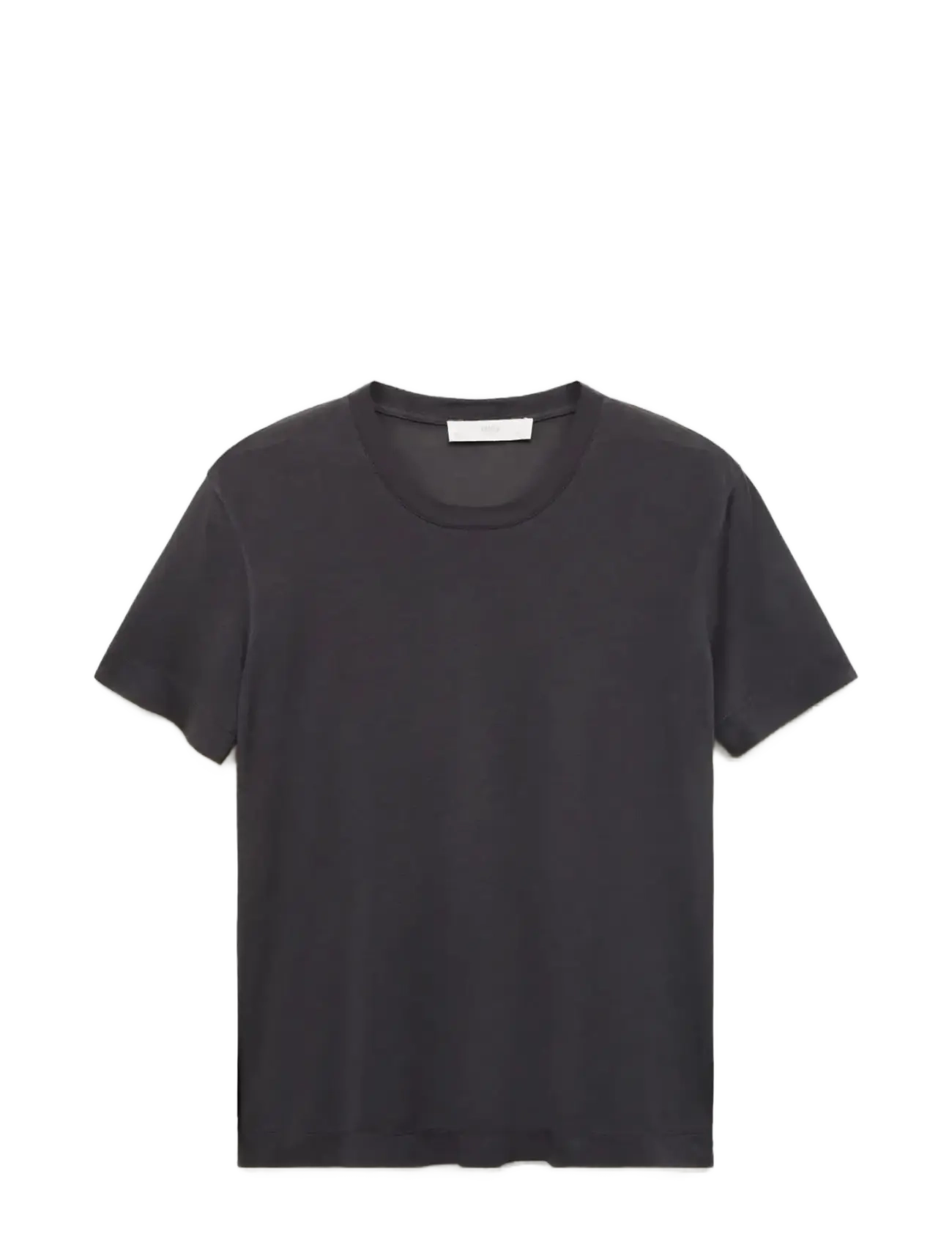 Mango Short-sleeved micro-modal pyjama top - Unterwäsche - CHARCOAL / grey