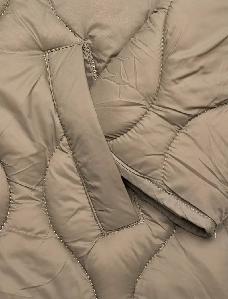 Mango - Hood puffer coat - quiltede jakker - beige - khaki - 4