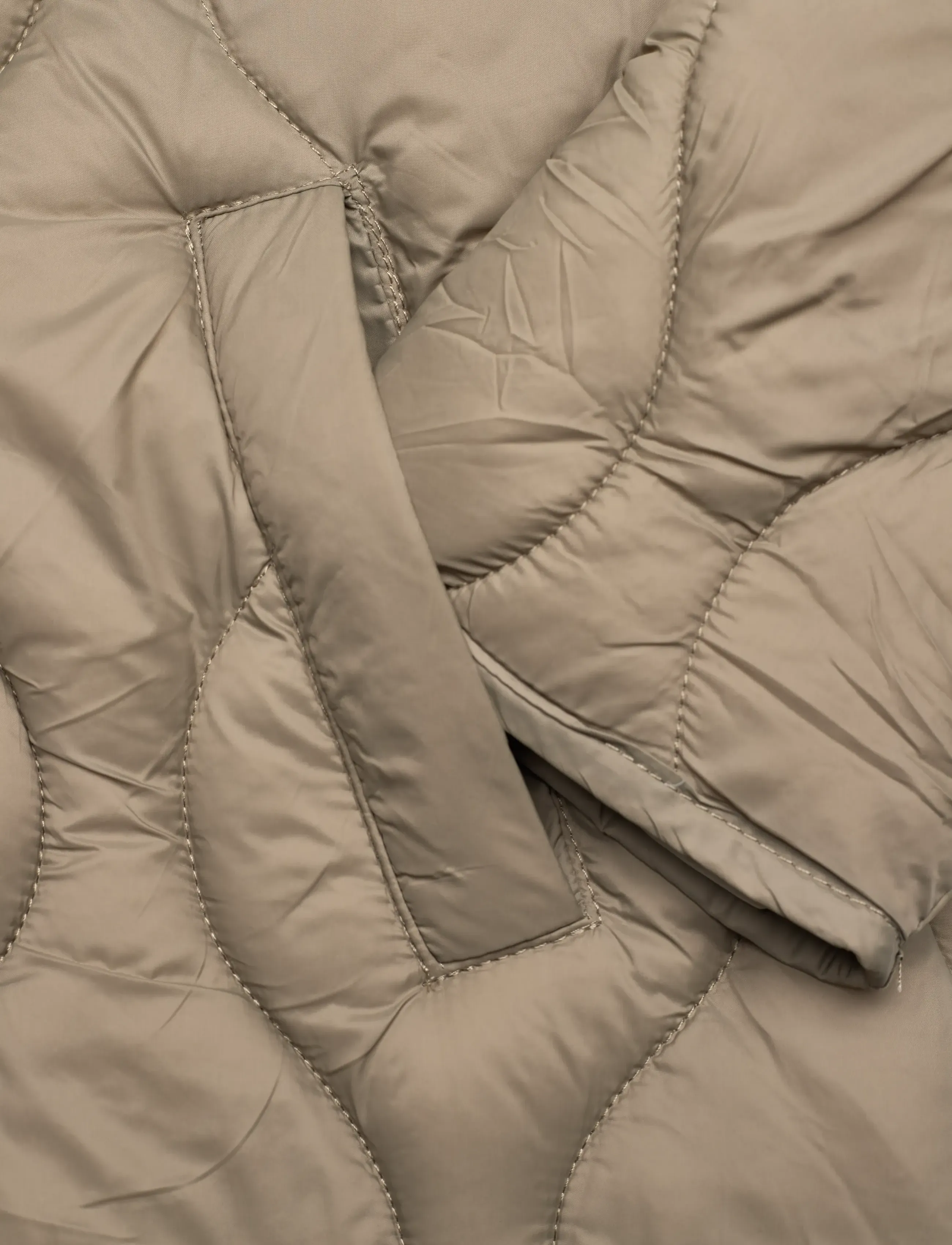 Mango - Hood puffer coat - herbstjacken - beige - khaki - 4