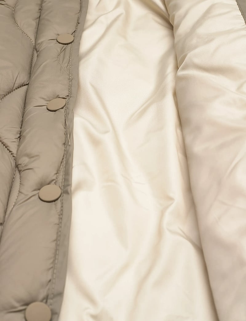 Mango - Hood puffer coat - quiltede jakker - beige - khaki - 5