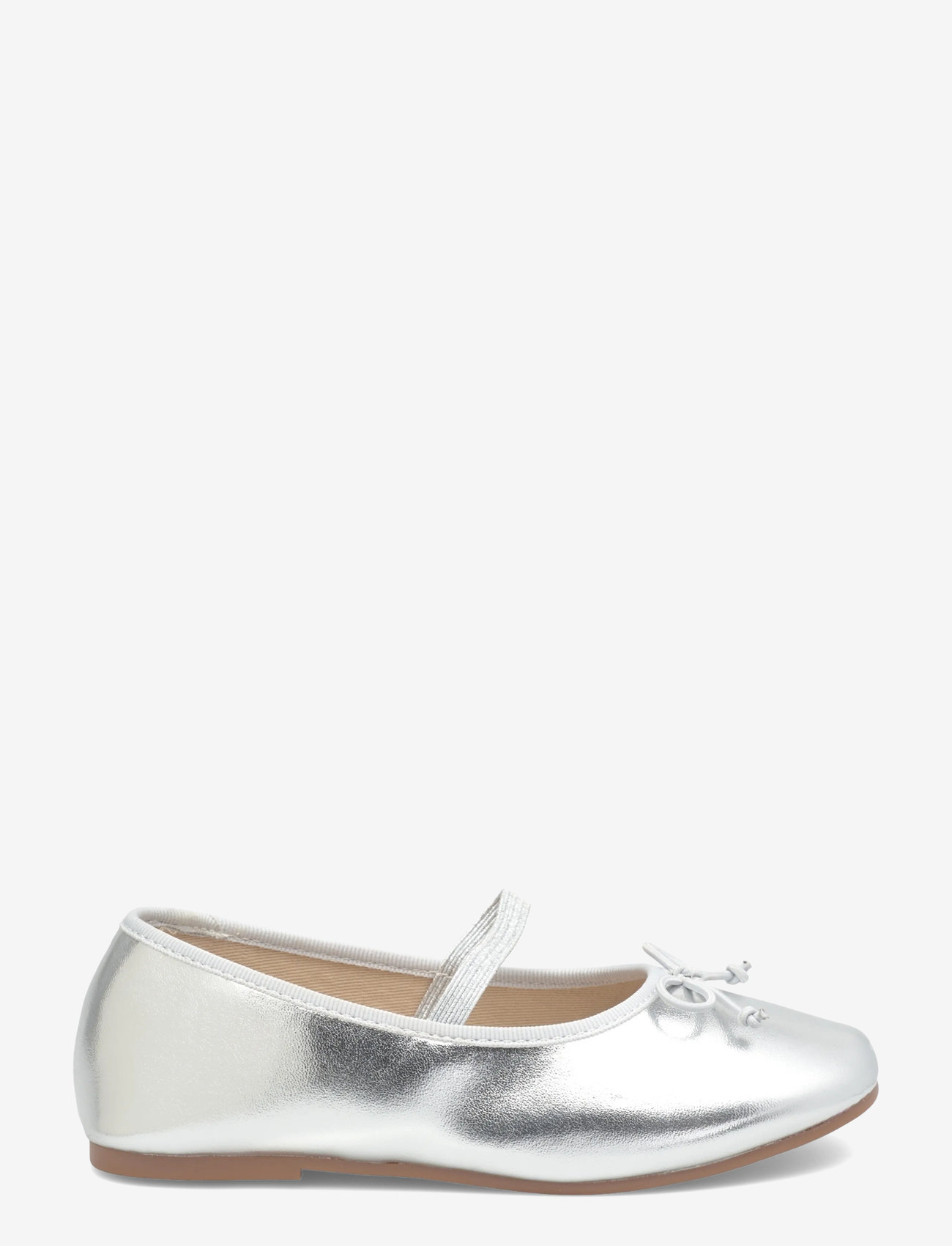 Mango - Metallic ballet flats with bow - die niedrigsten preise - silver - 1