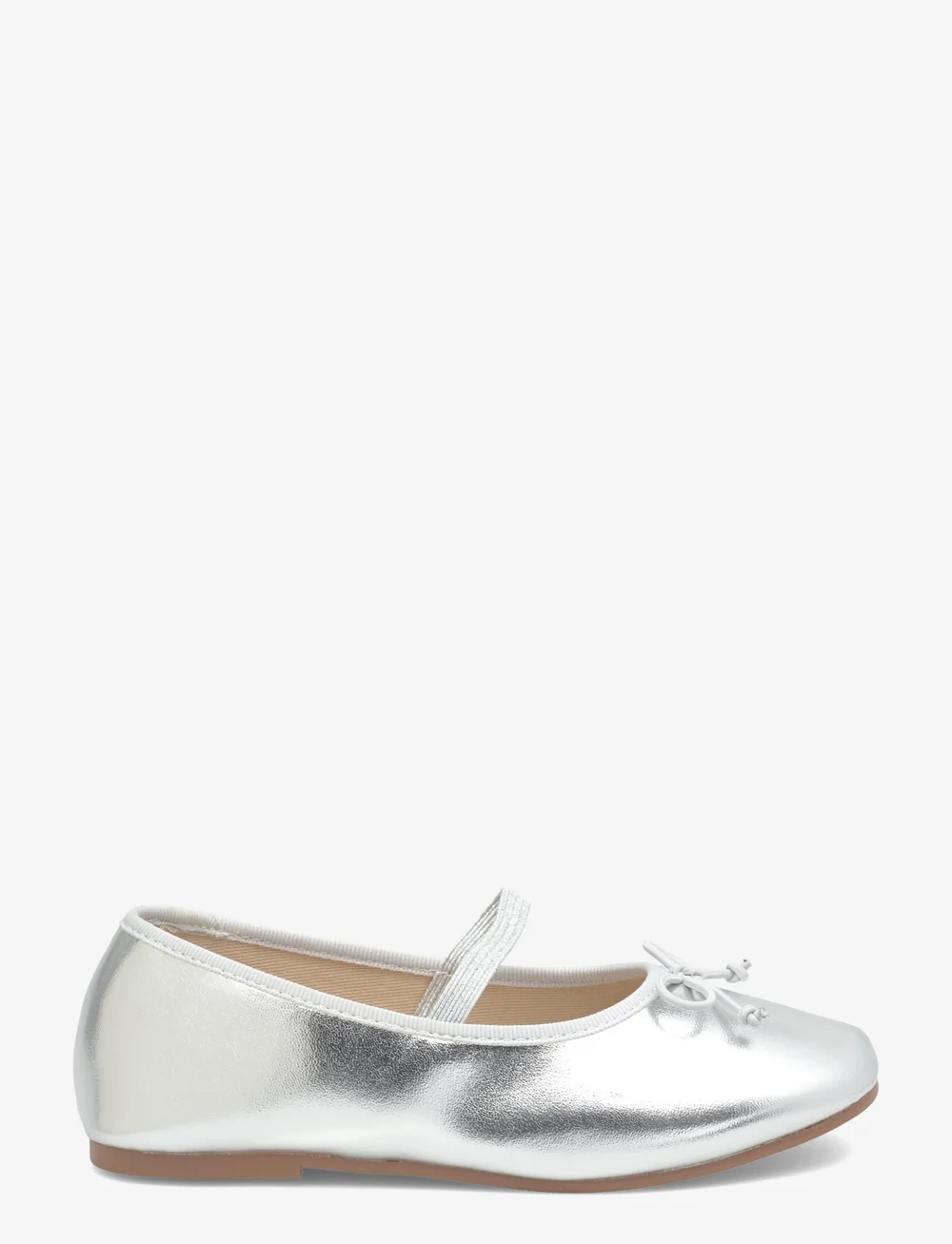 Mango - Metallic ballet flats with bow - ballerinas & slipper - silver - 1