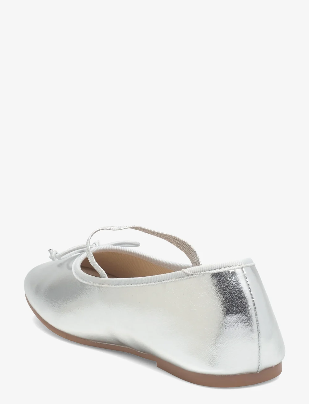 Mango - Metallic ballet flats with bow - ballerinas & slipper - silver - 2
