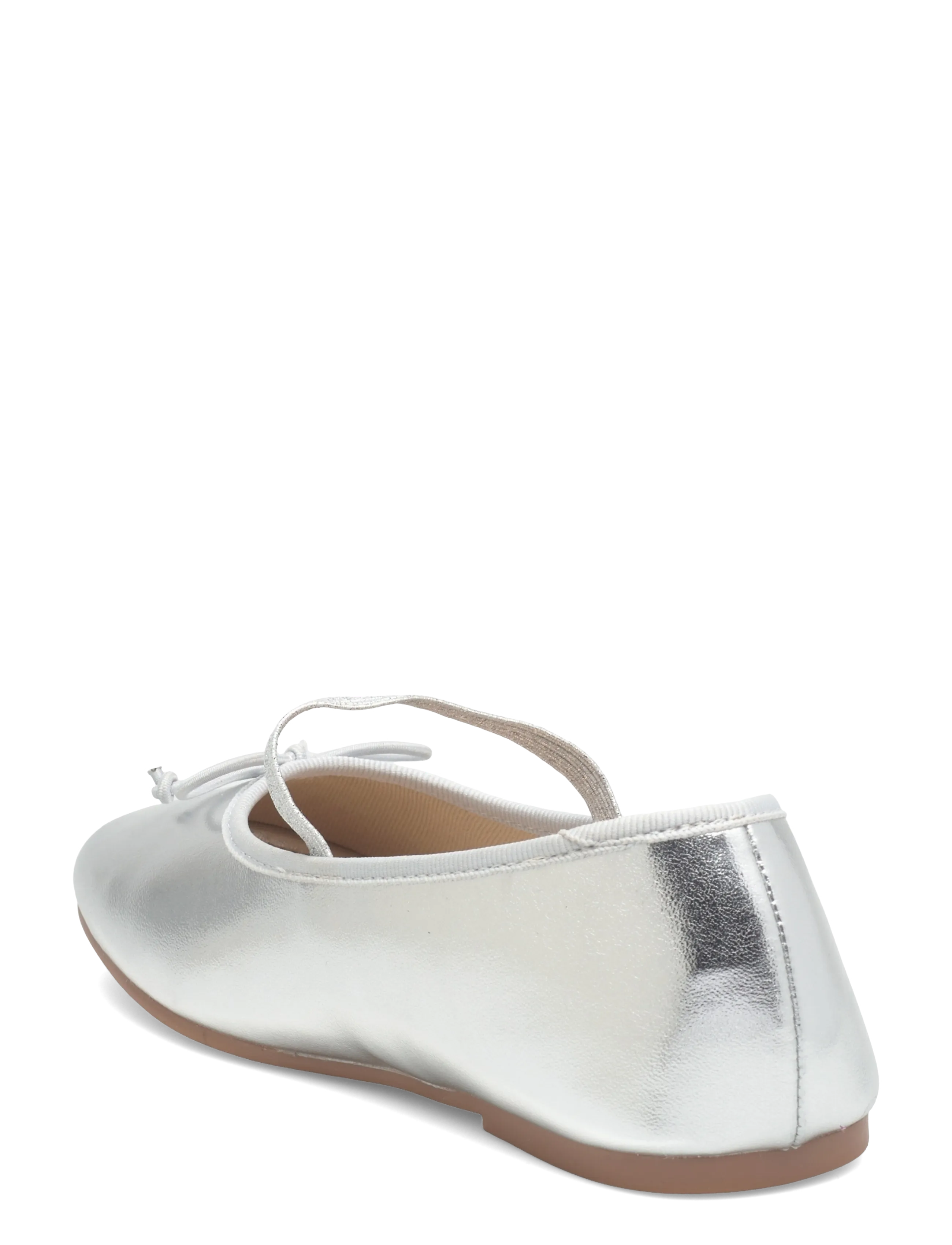 Mango - Metallic ballet flats with bow - silver - 2