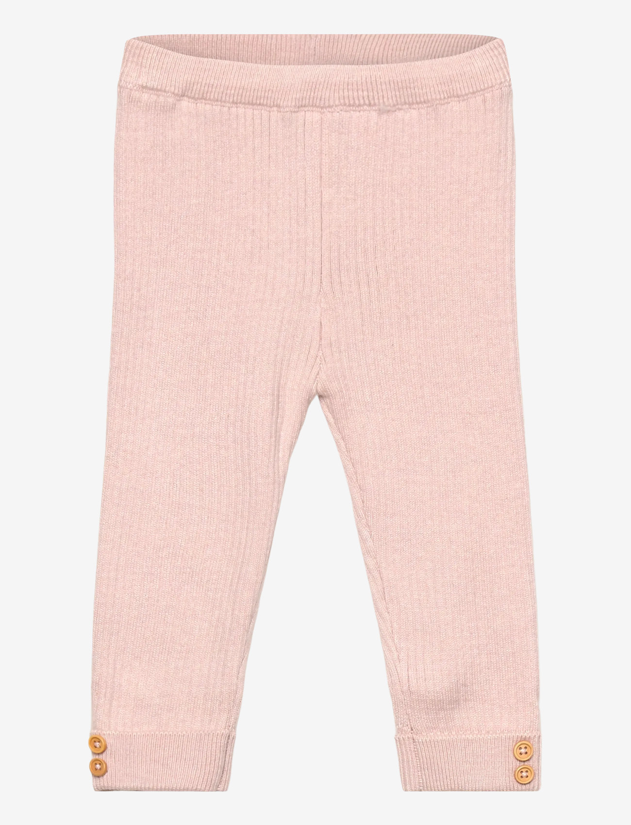 Mango - Ribbed knitted leggings - leggings - lt-pastel pink - 0
