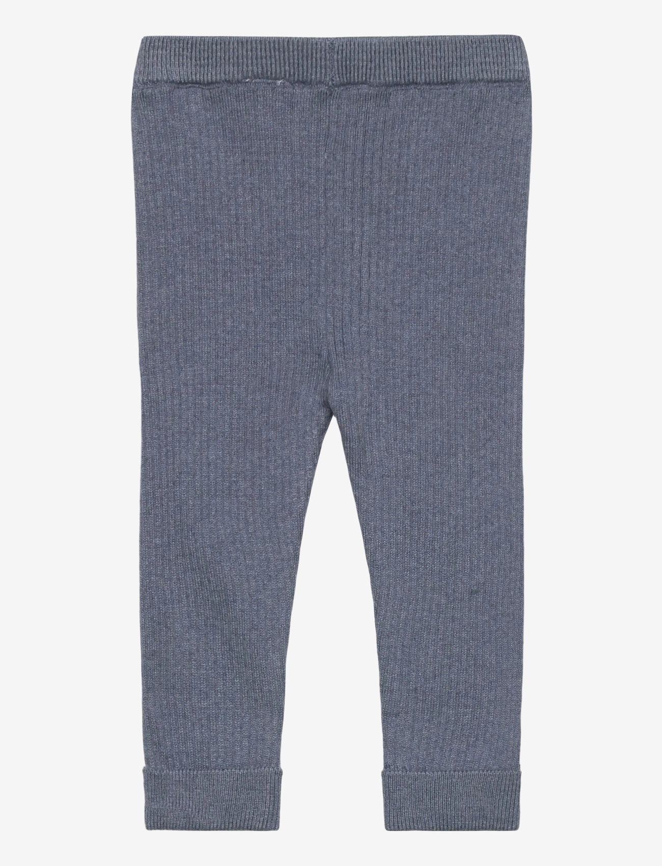 Mango - Ribbed knitted leggings - leggings - medium blue - 1