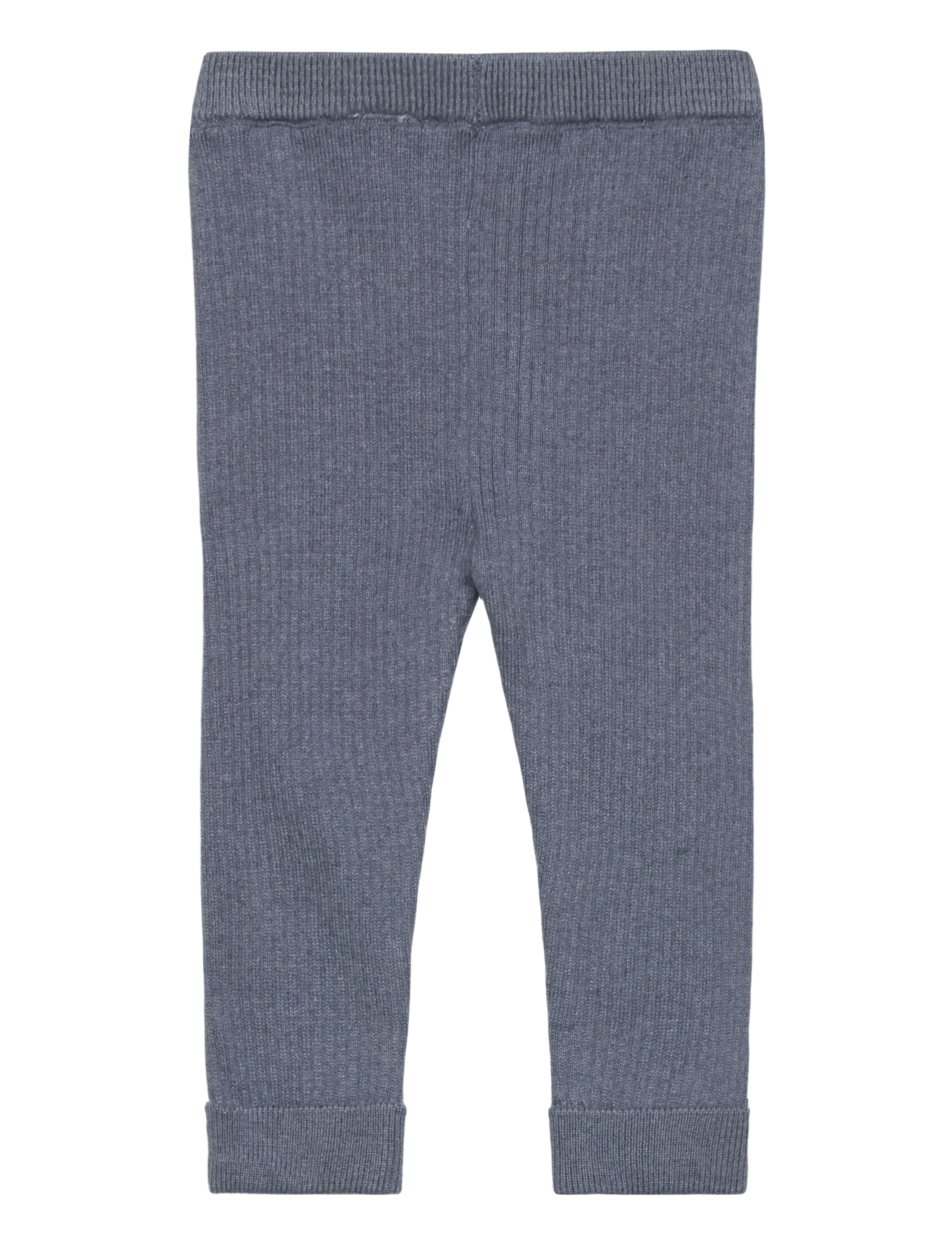 Mango - Ribbed knitted leggings - leggings - medium blue - 1