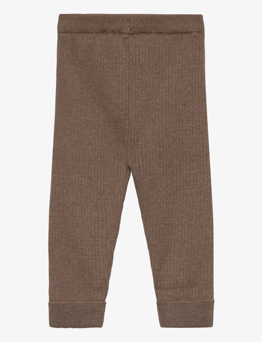 Mango - Ribbed knitted leggings - leggings - medium brown - 1