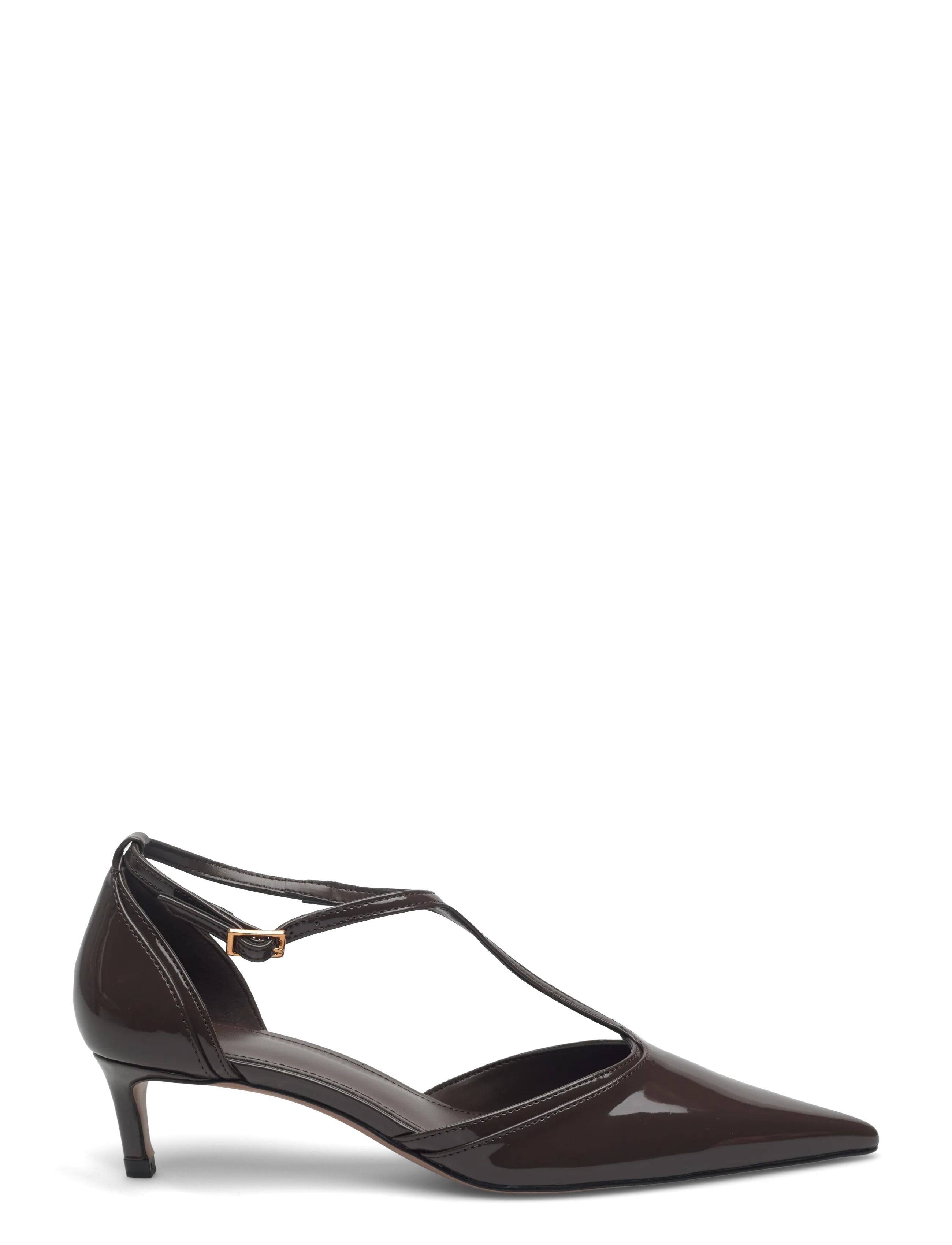 Mango - Kitten-heel patent leather shoes - avokkaat - beige - khaki - 1