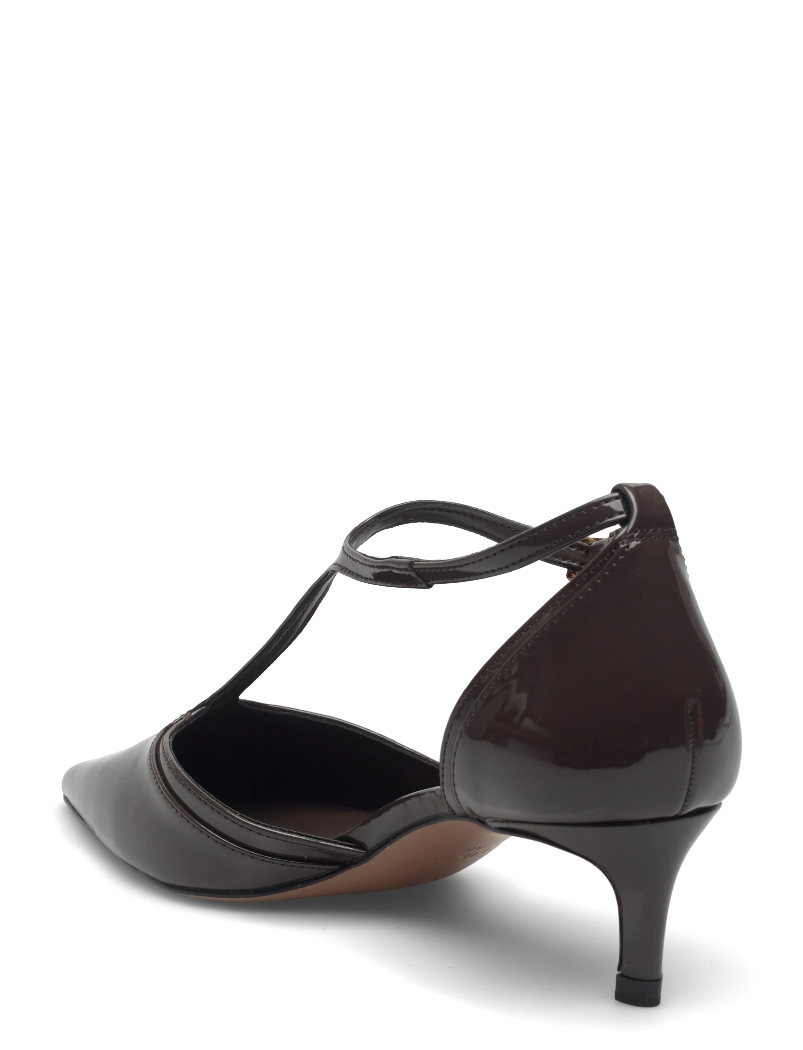 Mango - Kitten-heel patent leather shoes - avokkaat - beige - khaki - 2