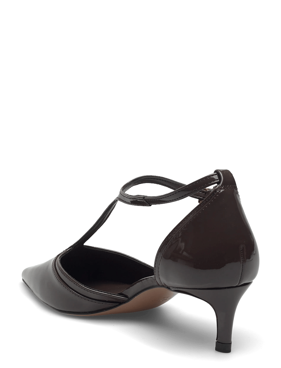 Mango - Kitten-heel patent leather shoes - pumps - beige - khaki - 2