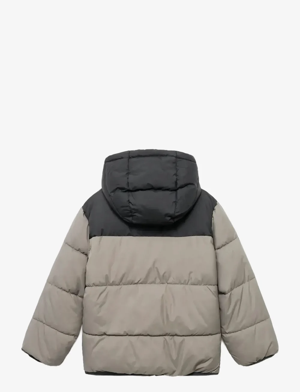 Mango - Bicolour quilted anorak - winterjacke - medium grey - 1