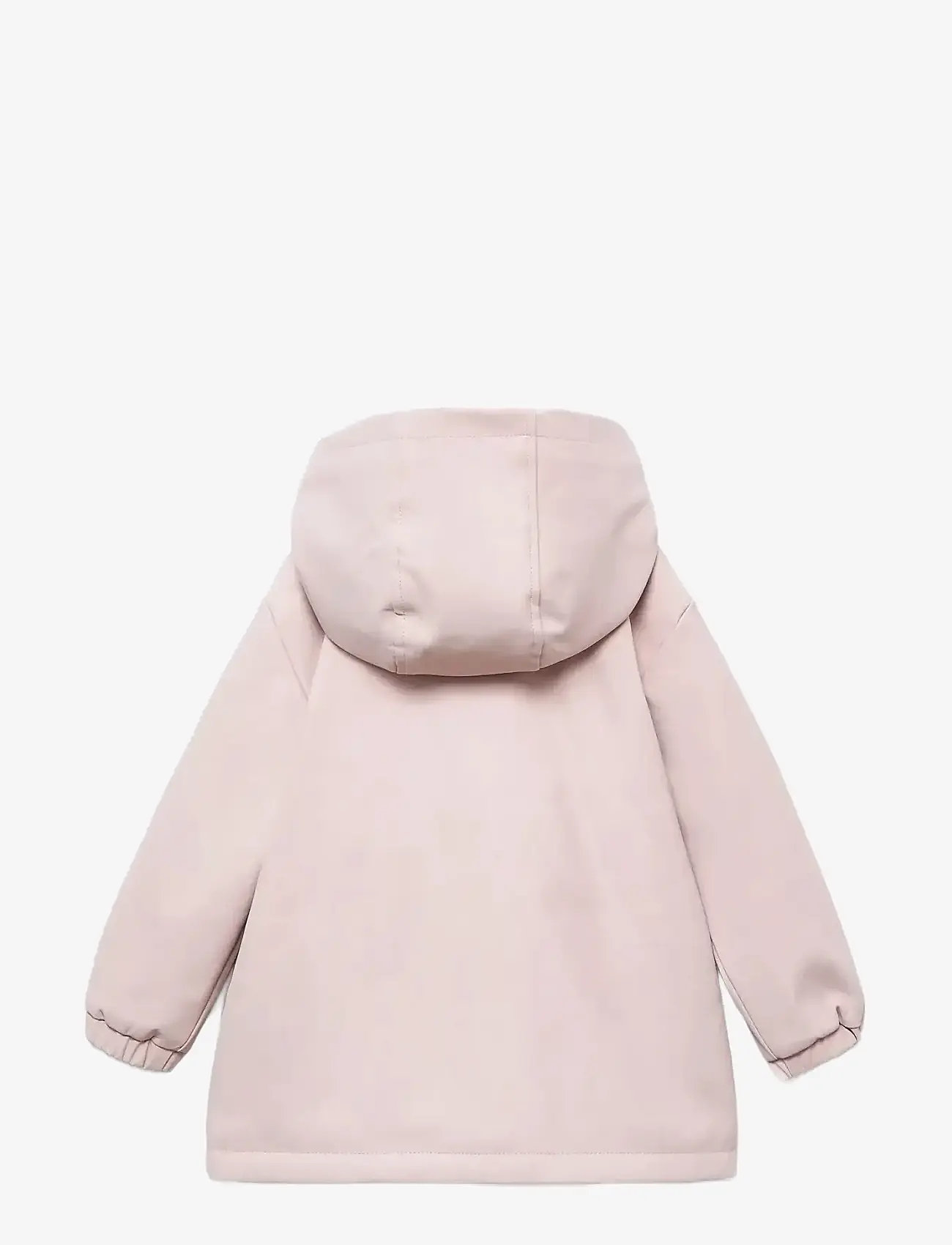 Mango - Rubberised coat with fur-effect lining - overtøj - pink - 1