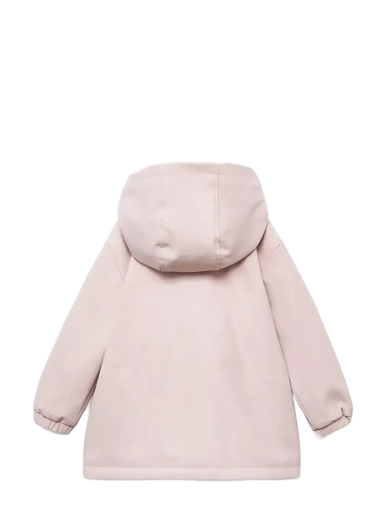 Mango - Rubberised coat with fur-effect lining - regenmäntel - pink - 2