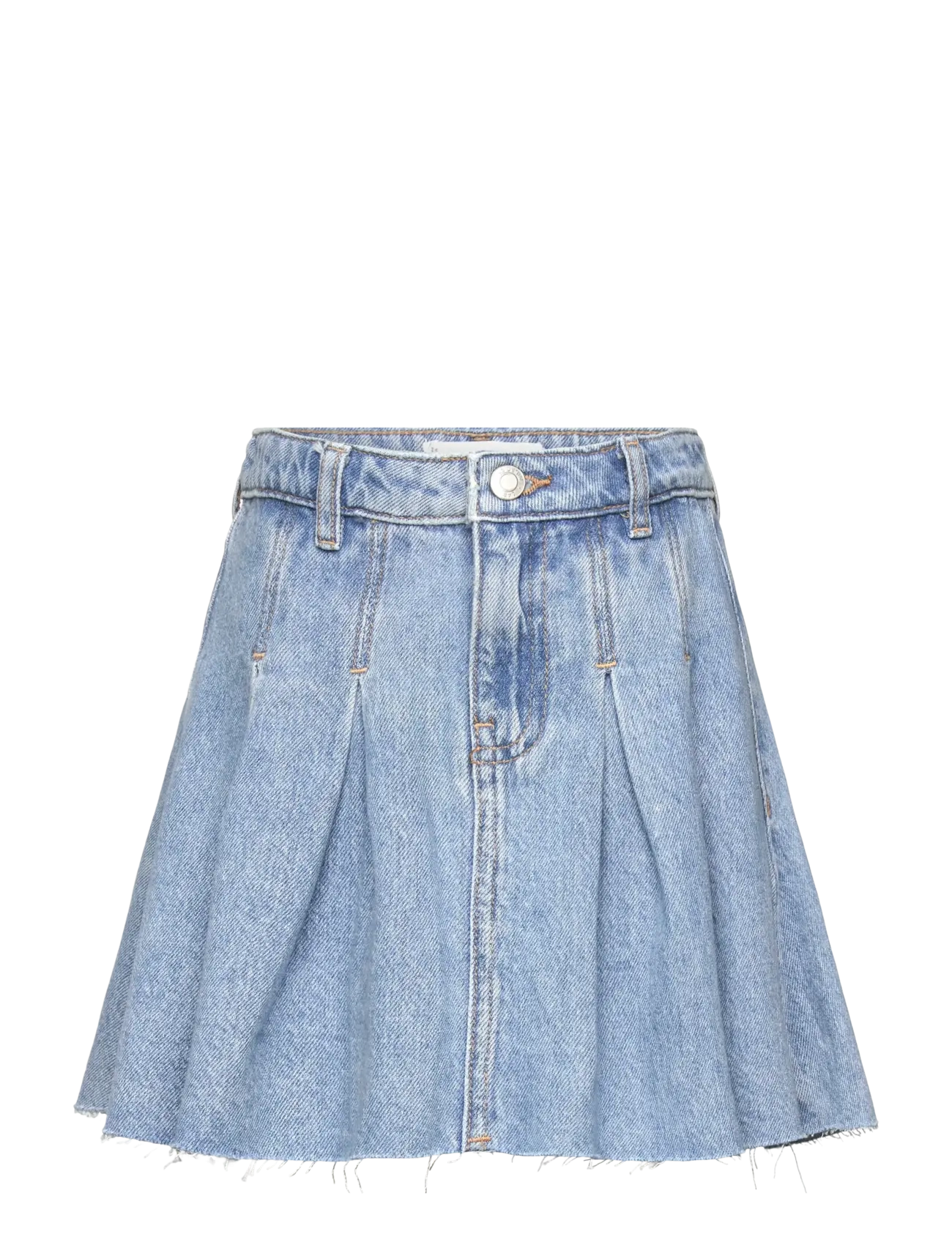 Mango Pleated denim skirt - Kjoler & nederdele - OPEN BLUE / blue