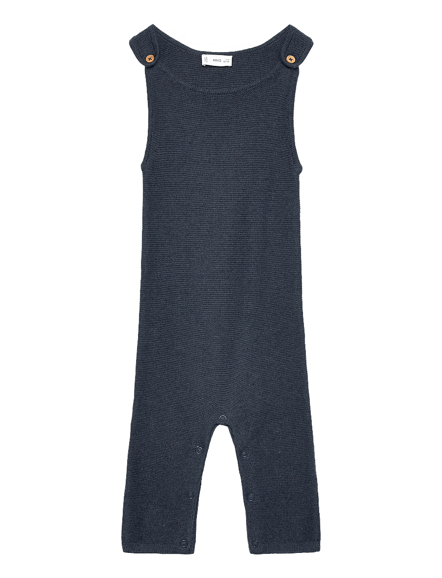 Mango - Knitted long jumpsuit - byxdress - green - 0