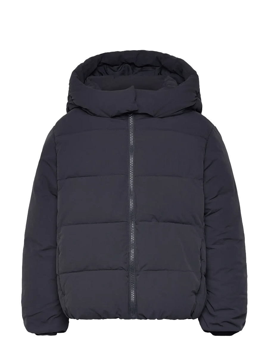 Mango - Hood puffer coat - vinterjackor - navy - 1