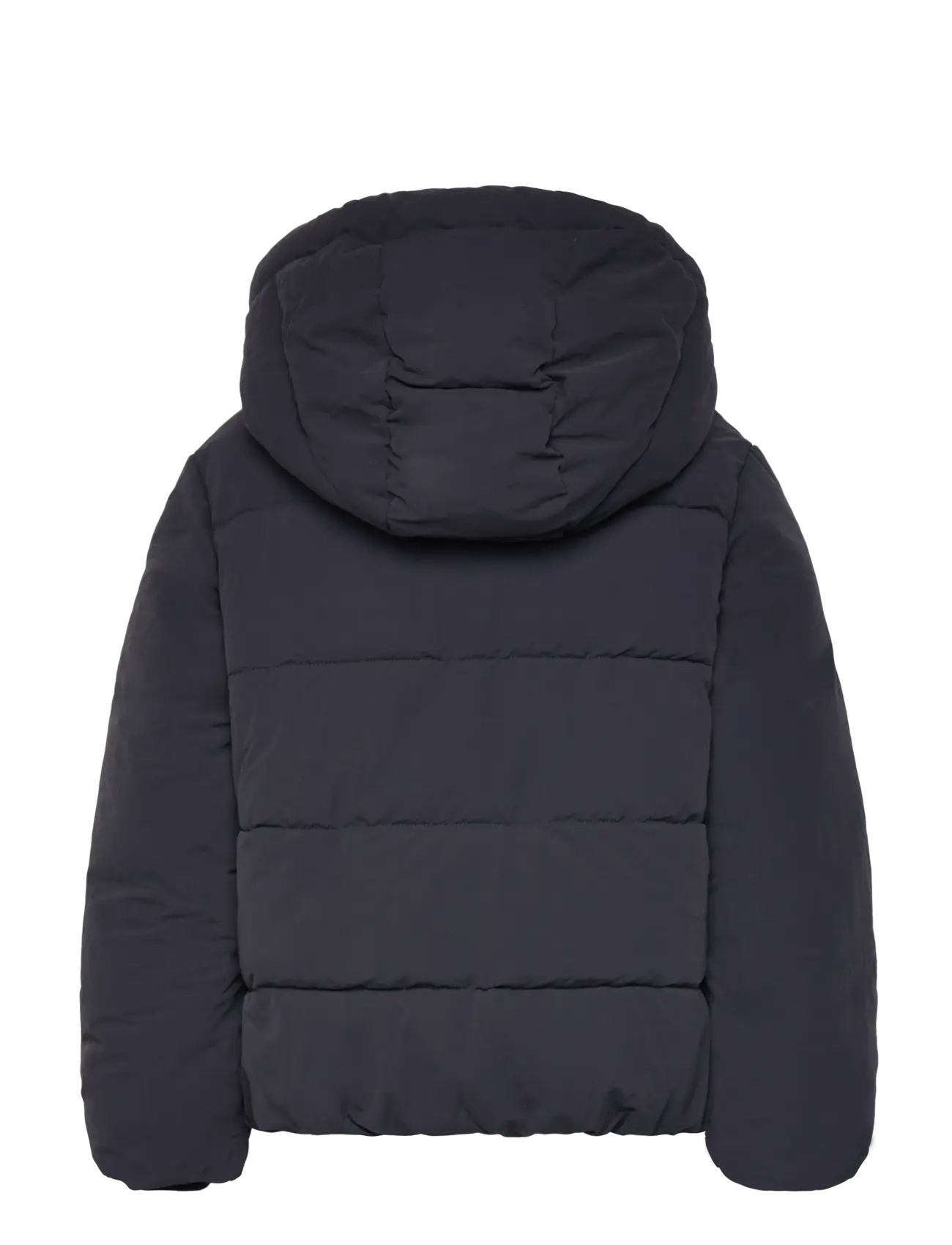 Mango - Hood puffer coat - yttertøy - navy - 2