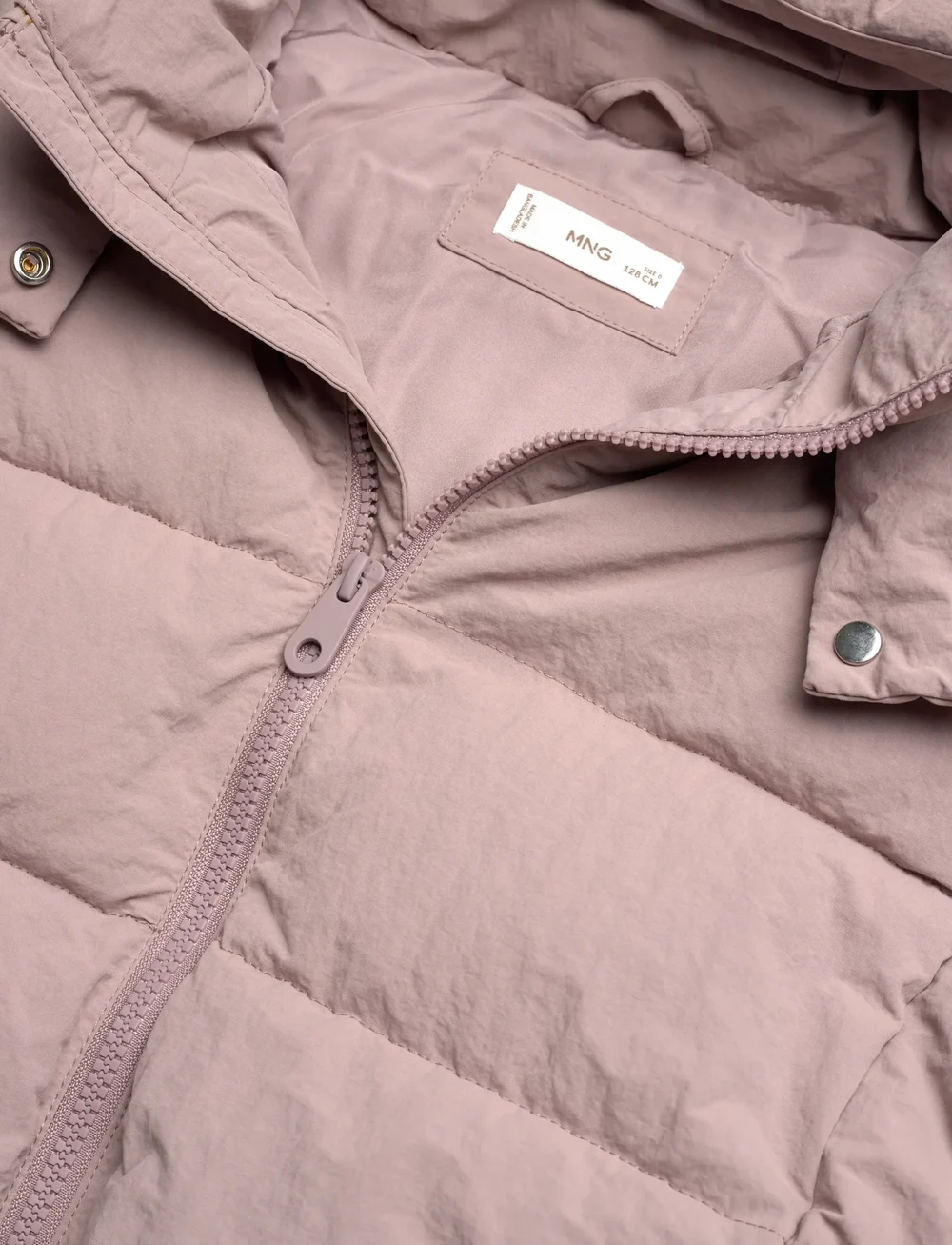 Mango - Hood puffer coat - winterjacke - pink - 2