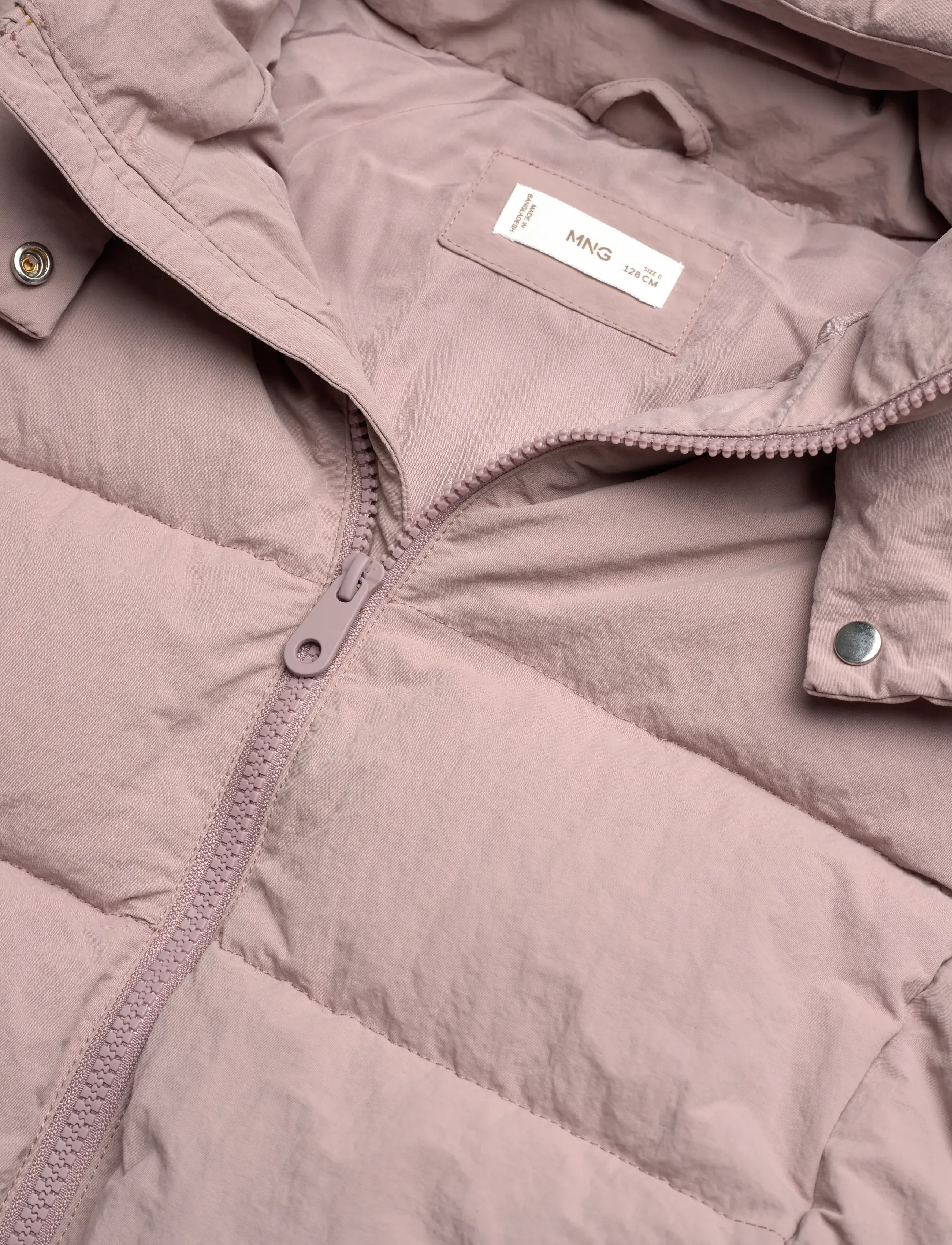 Mango - Hood puffer coat - viršutiniai drabužiai - pink - 4