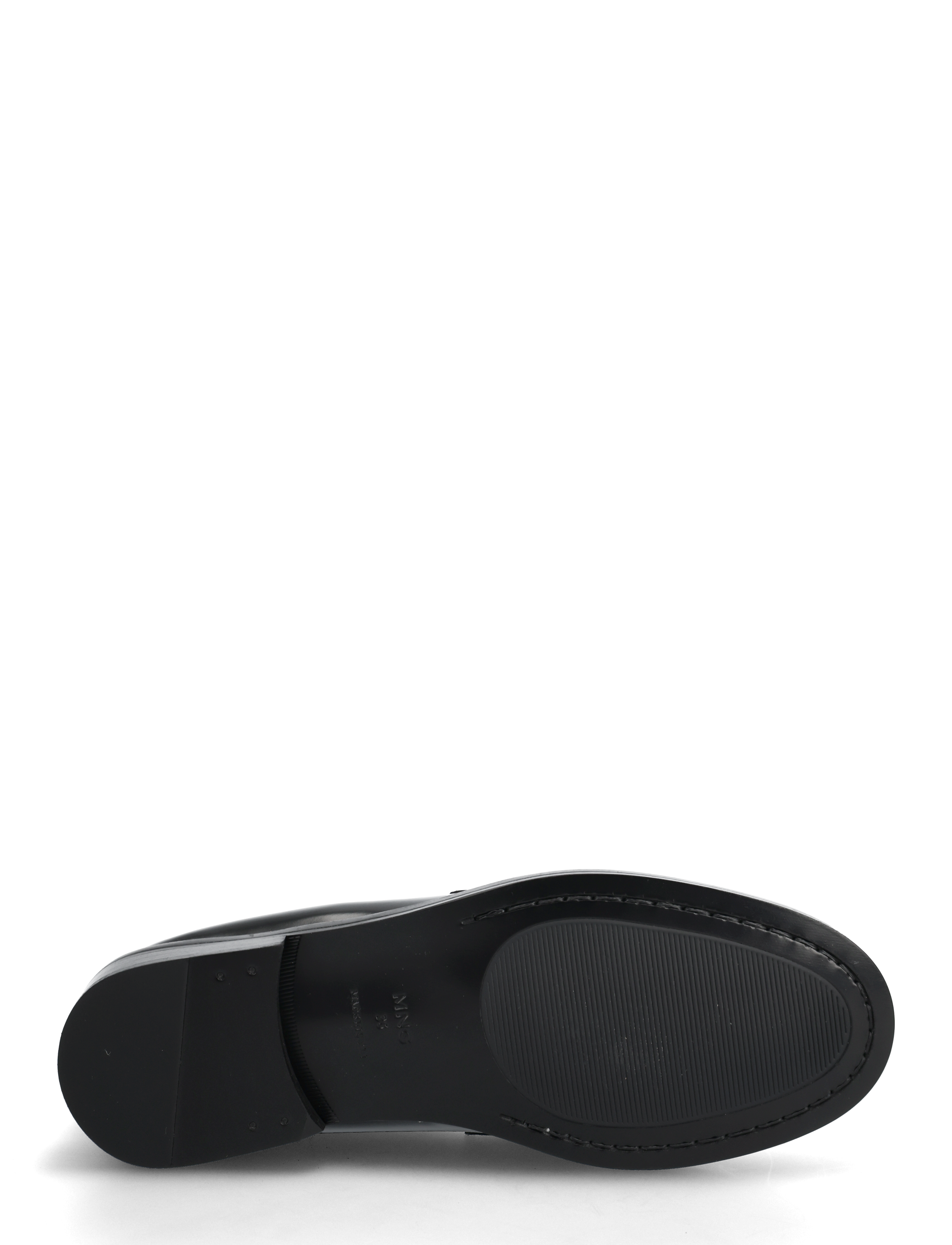Mango - Gathered leather moccasin - mode trends - black - 5