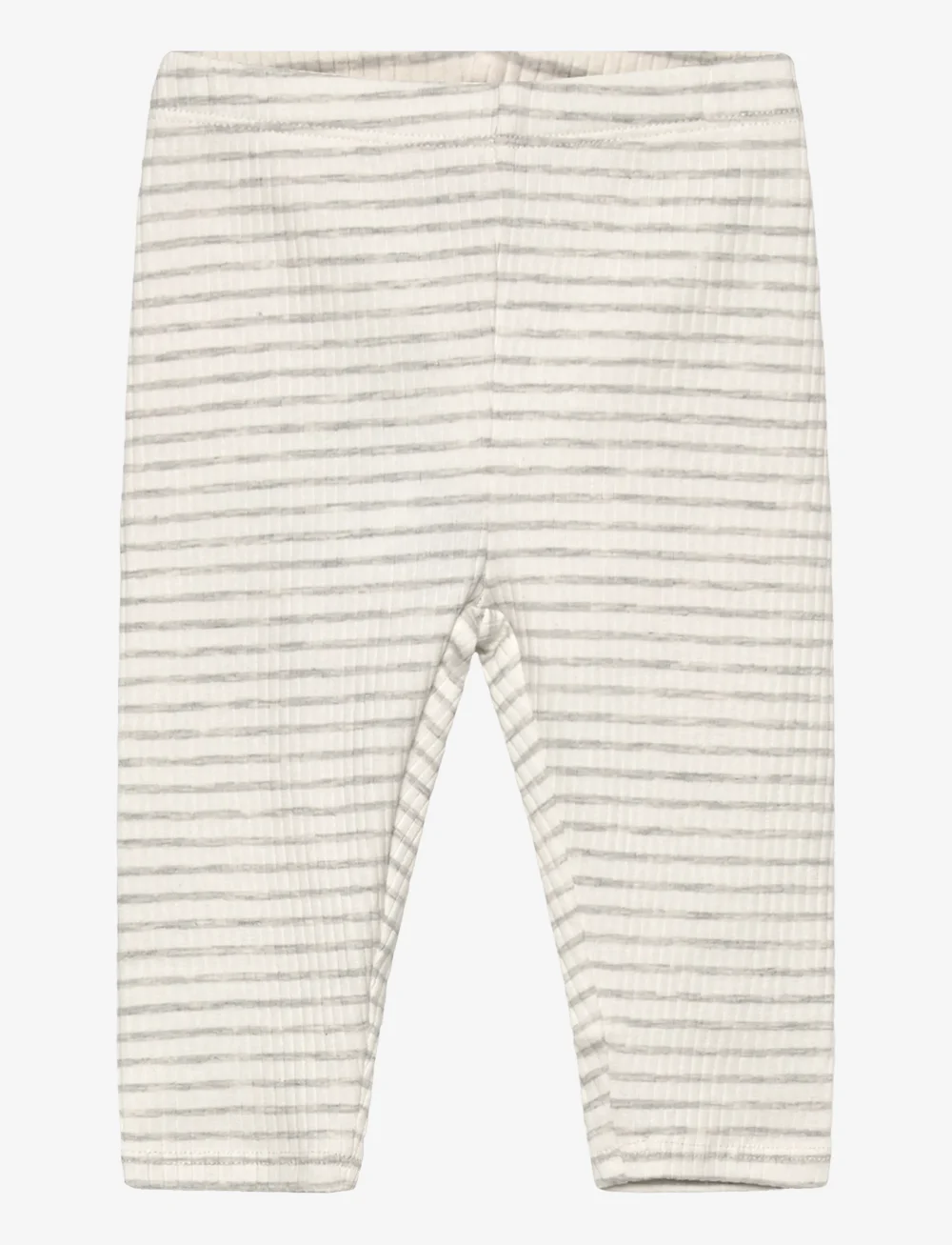 Mango - Stripped cotton leggings - leggings - medium grey - 0