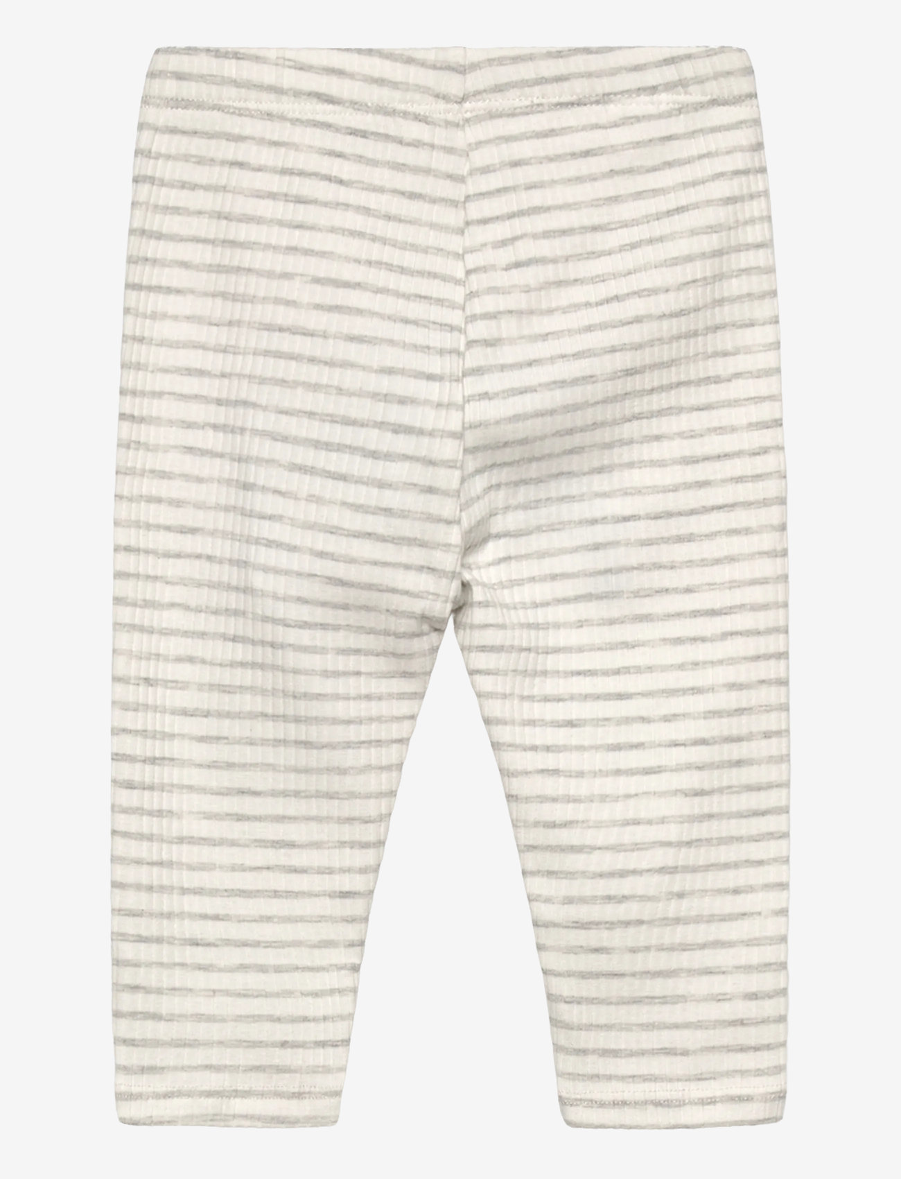 Mango - Stripped cotton leggings - sügisesed riided - medium grey - 1