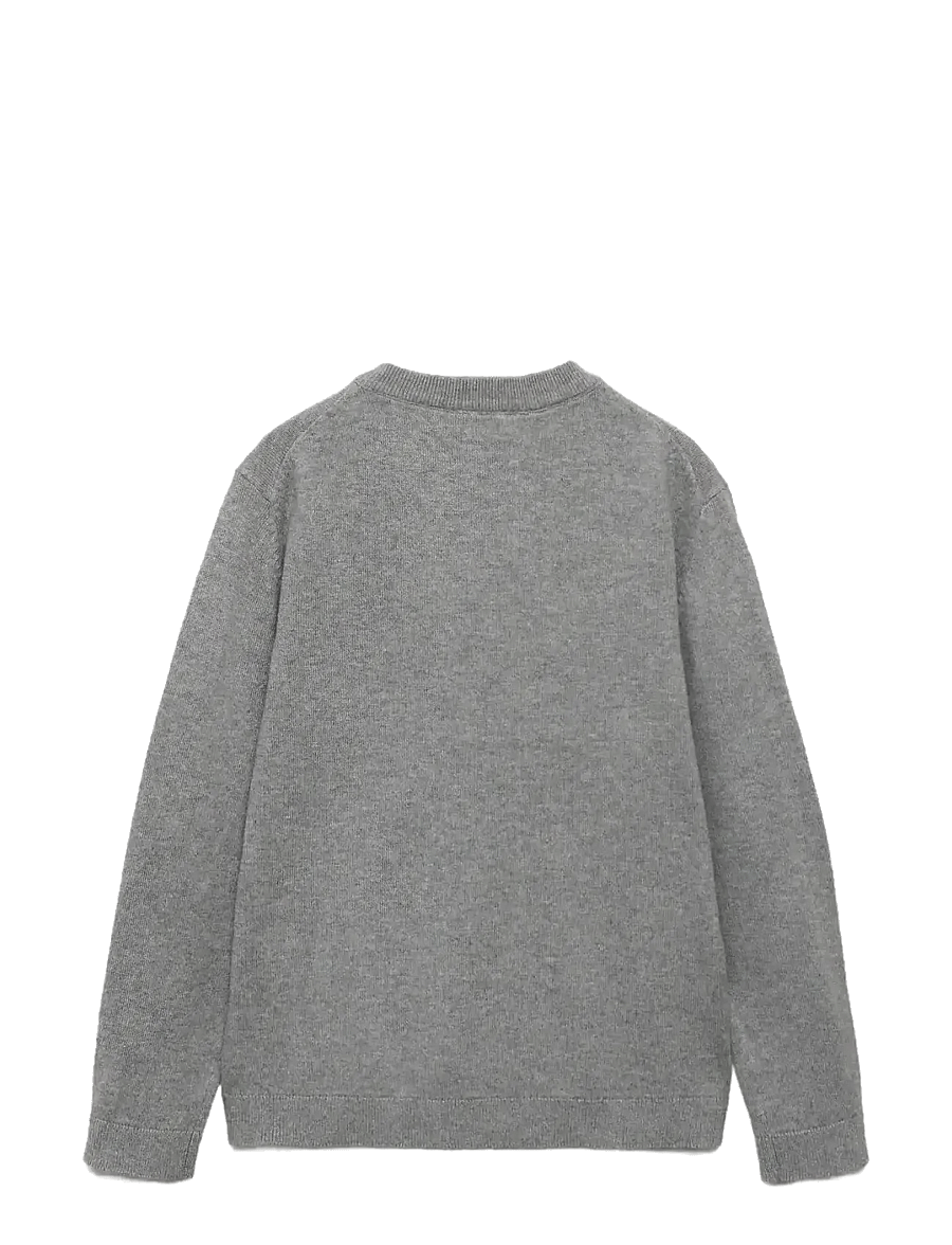 Mango - Essential cotton-blend sweater - trøjer - medium grey - 2